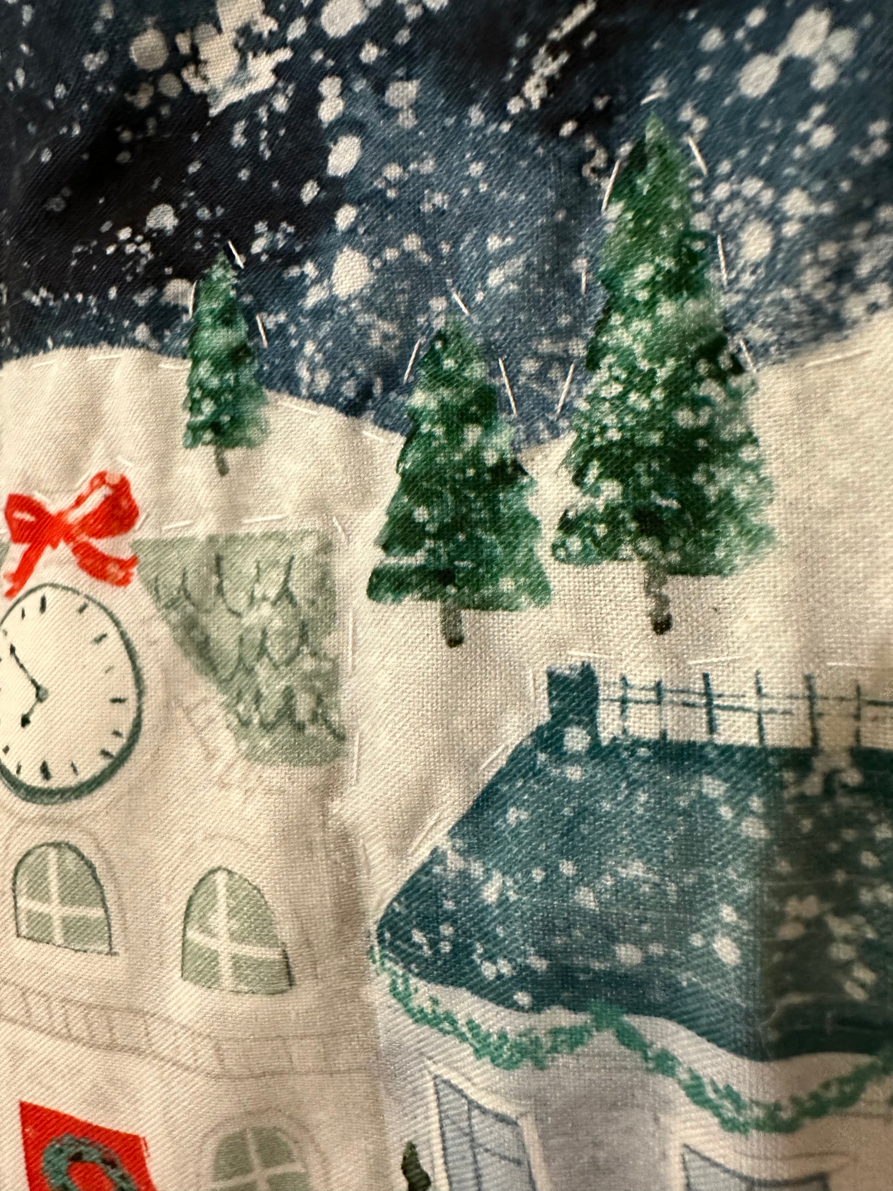 Snowy Scene Christmas Advent Calendar