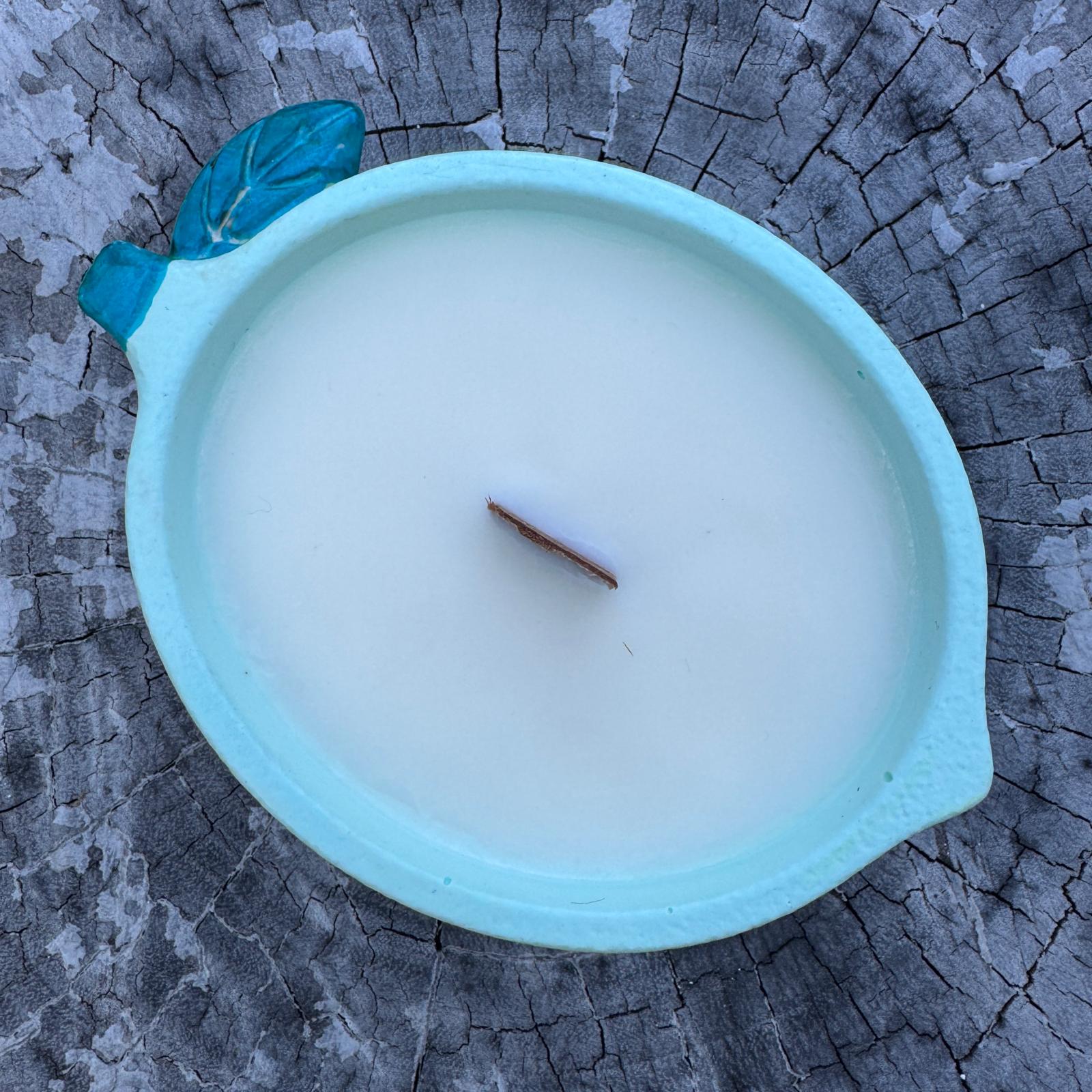 Concrete Lime bowl candle with lime fragrance