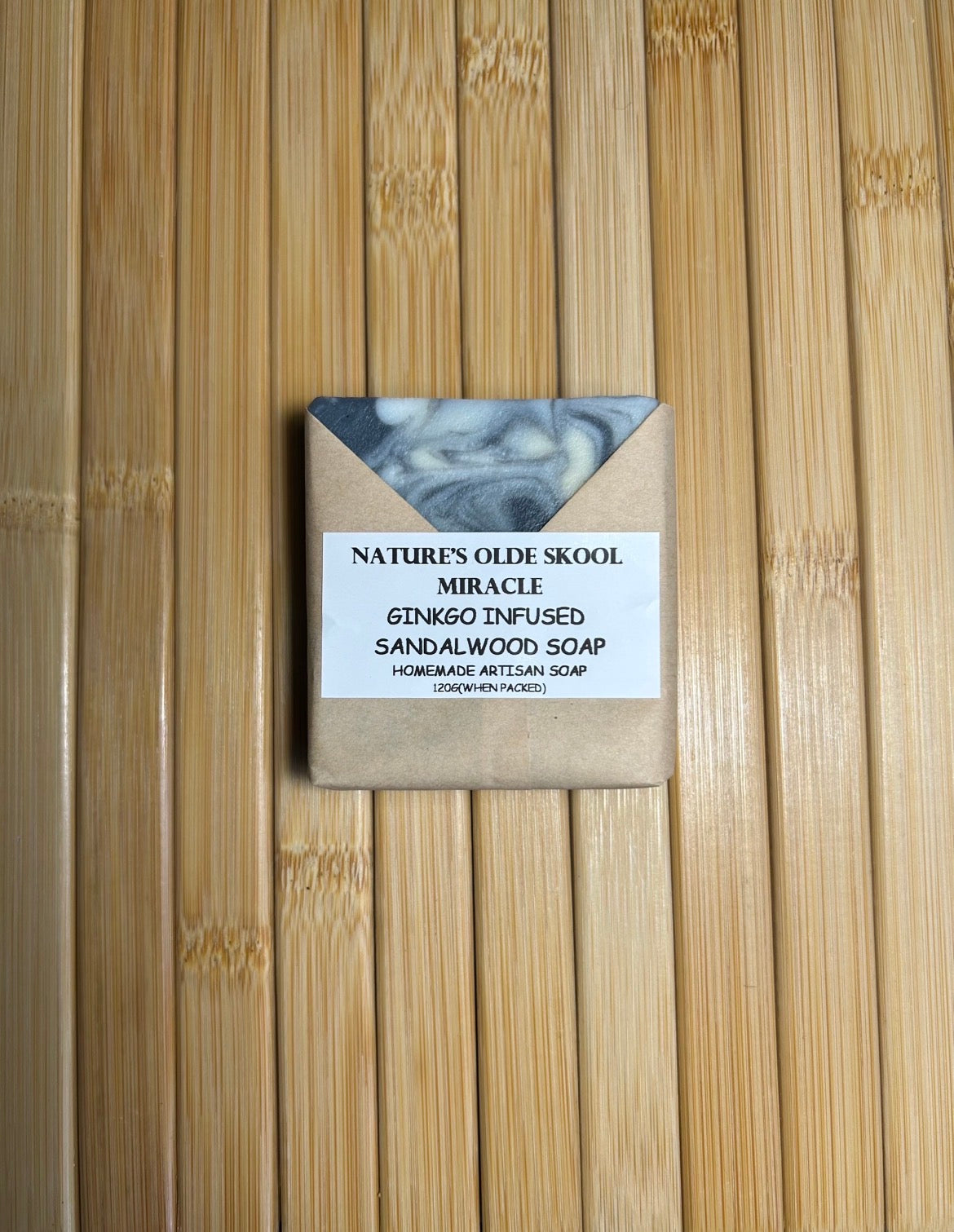 Ginkgo Tea Soap | Sandalwood and Oak Moss | Handcrafted | Natural Soap