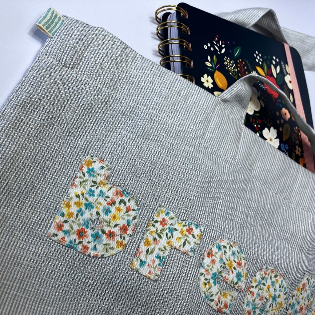 Simply Sweet Tote Bag| Raw Edge Floral Appliqué | Personalise