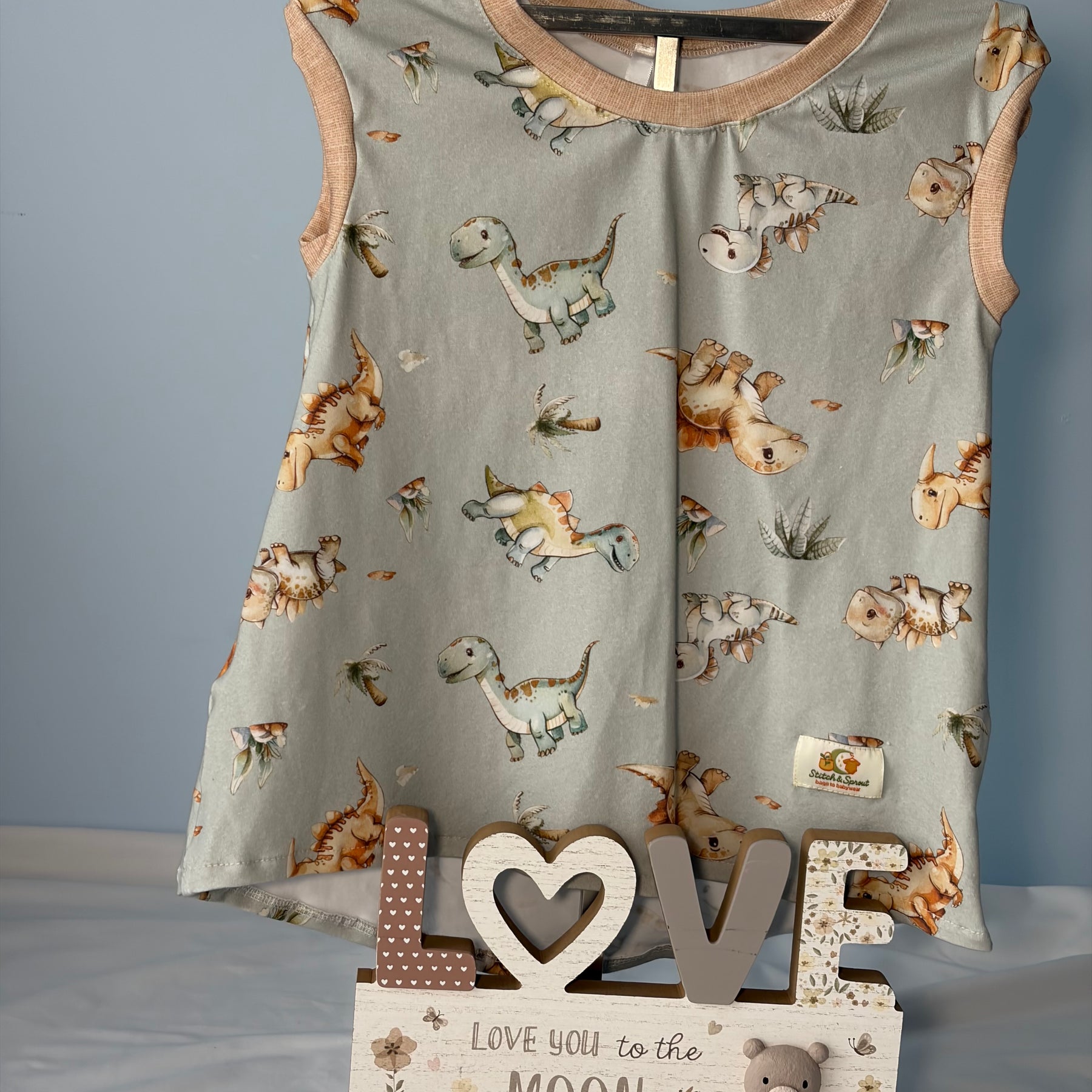 EOFY SALE BABY DINOSAURS DRESS/NIGHTIE 2-3 Years