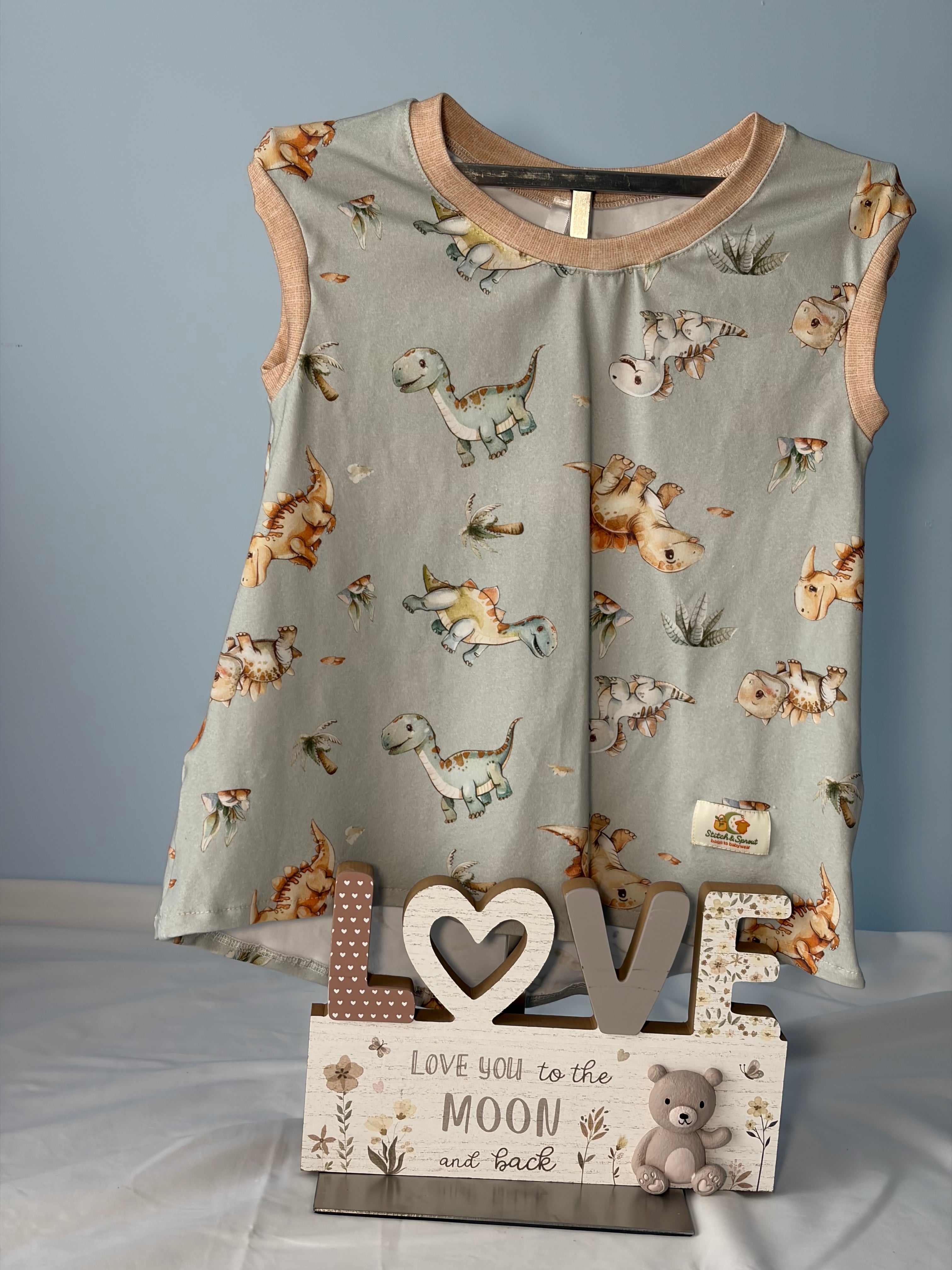 EOFY SALE BABY DINOSAURS DRESS/NIGHTIE 2-3 Years