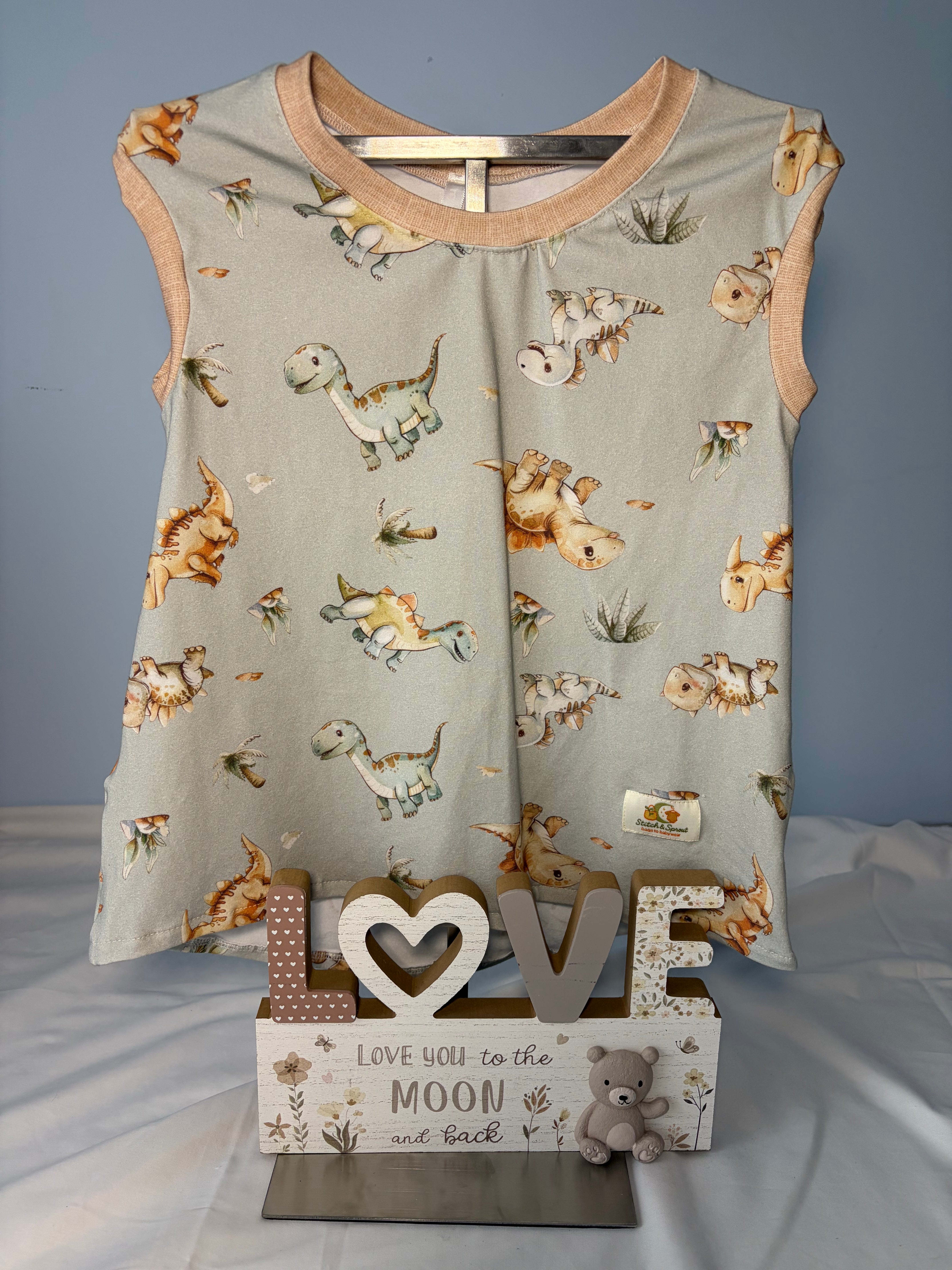 EOFY SALE BABY DINOSAURS DRESS/NIGHTIE 2-3 Years