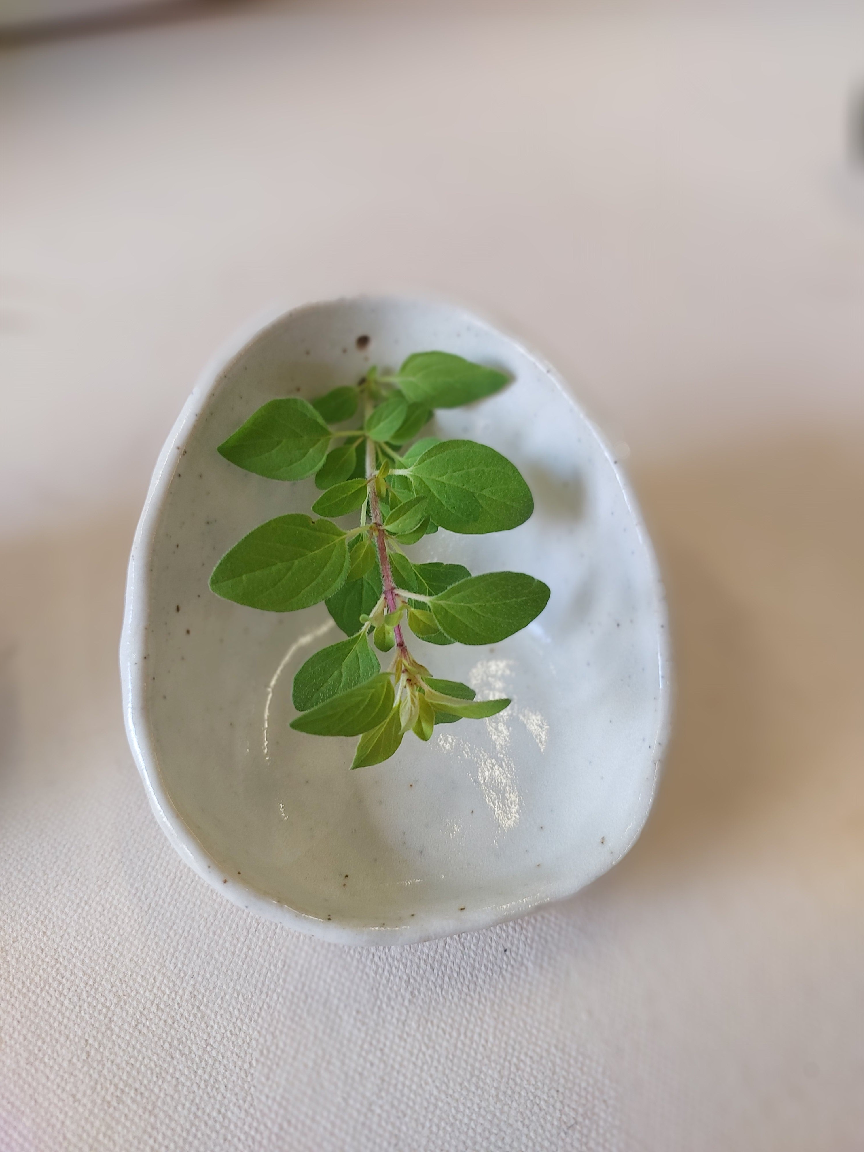 Herb stripper | White Ceramic Herb Stripper with 3 Holes