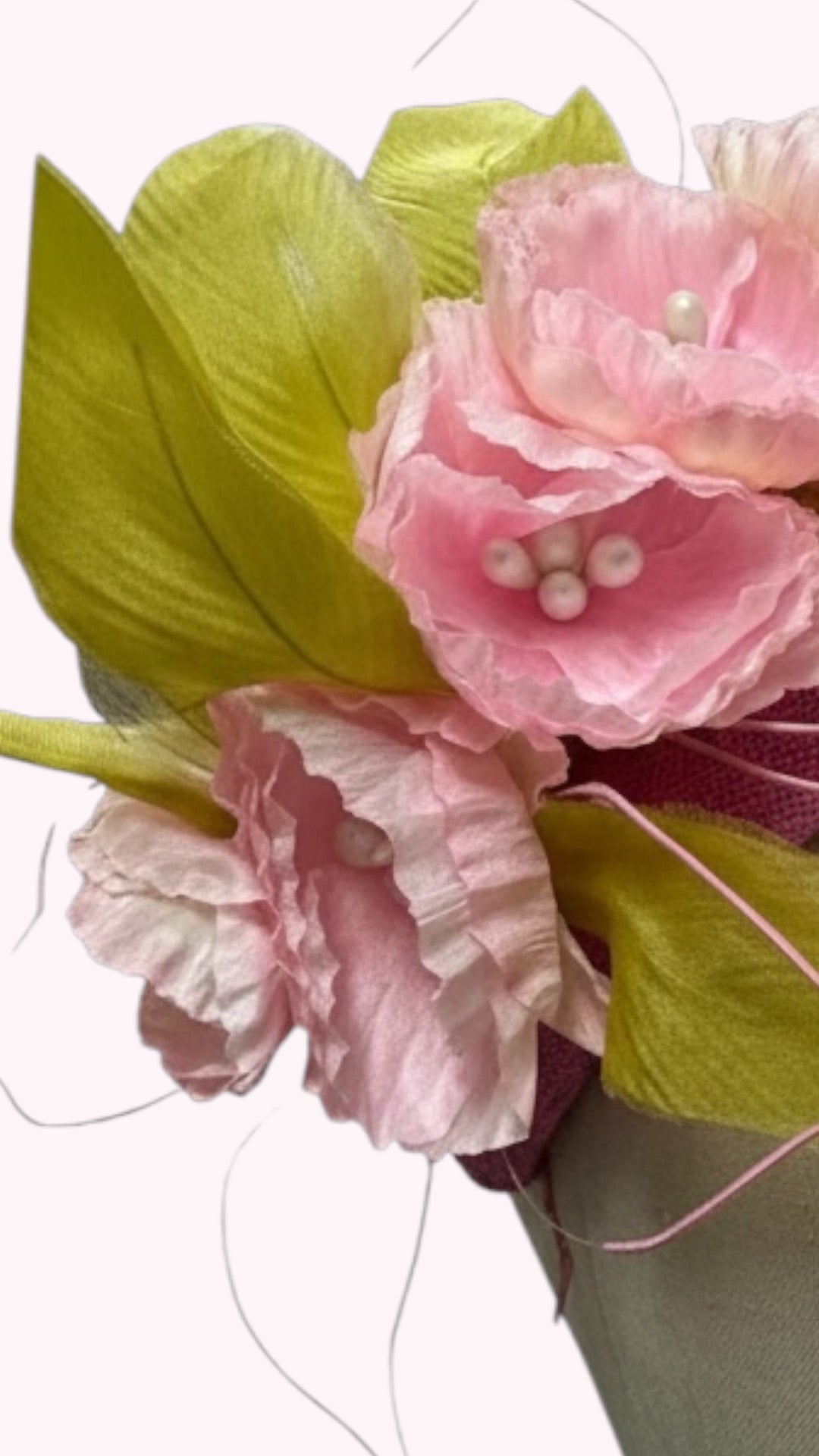 Pink Flower Headband Fascinator