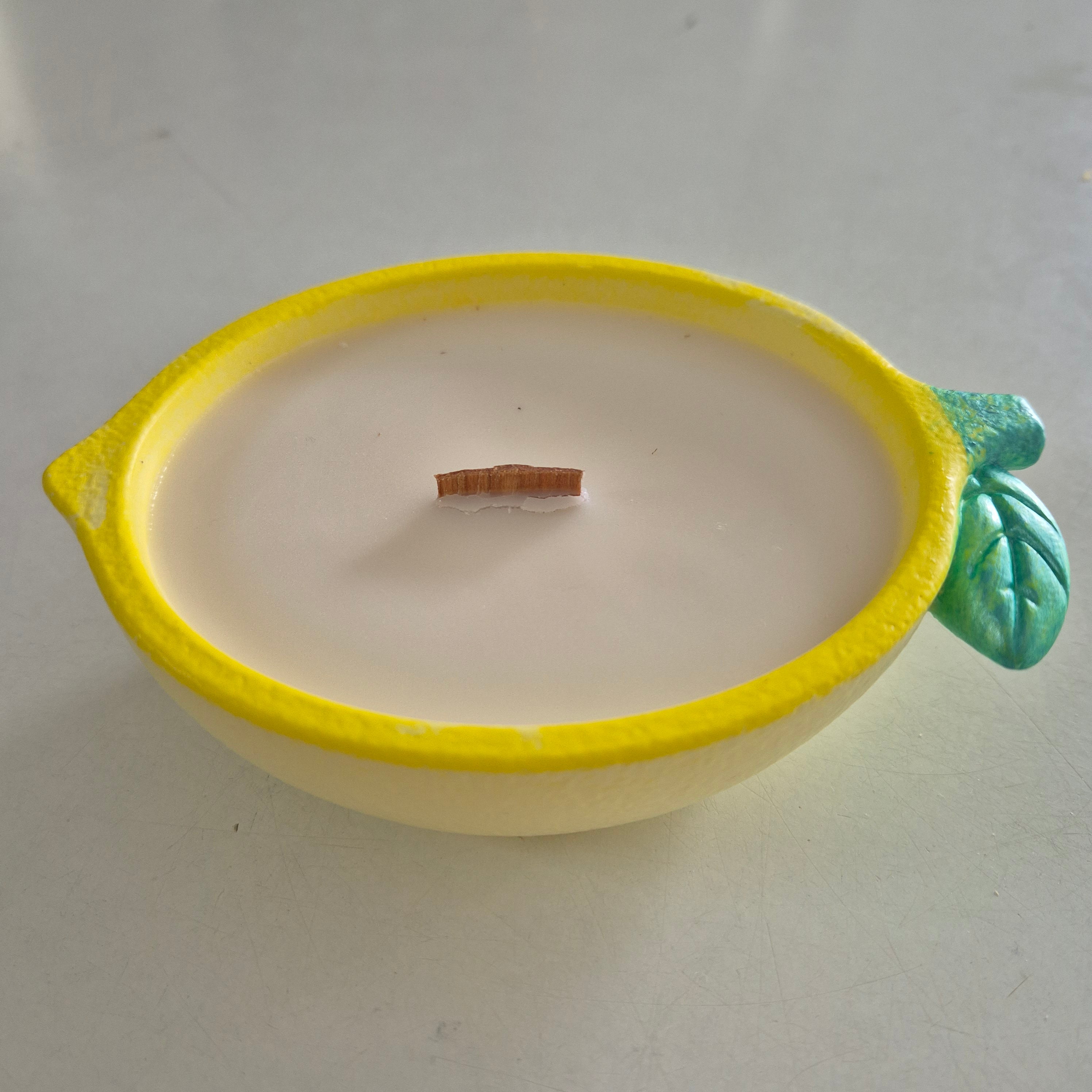 Lemon bowl candle with lemon myrtle fragrance