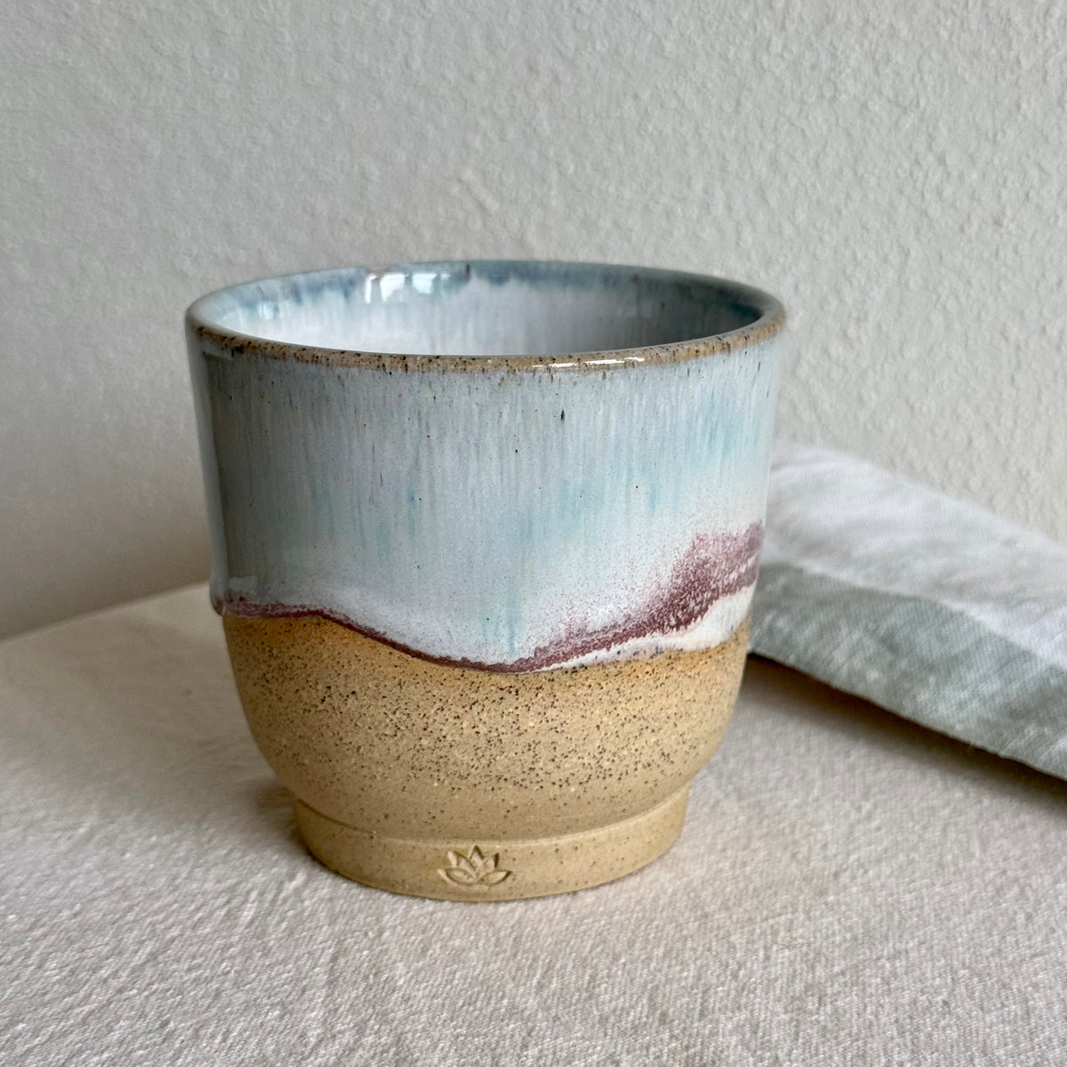 Cove Ceramic Tumbler - Handmade Handleless Cup - 320ml