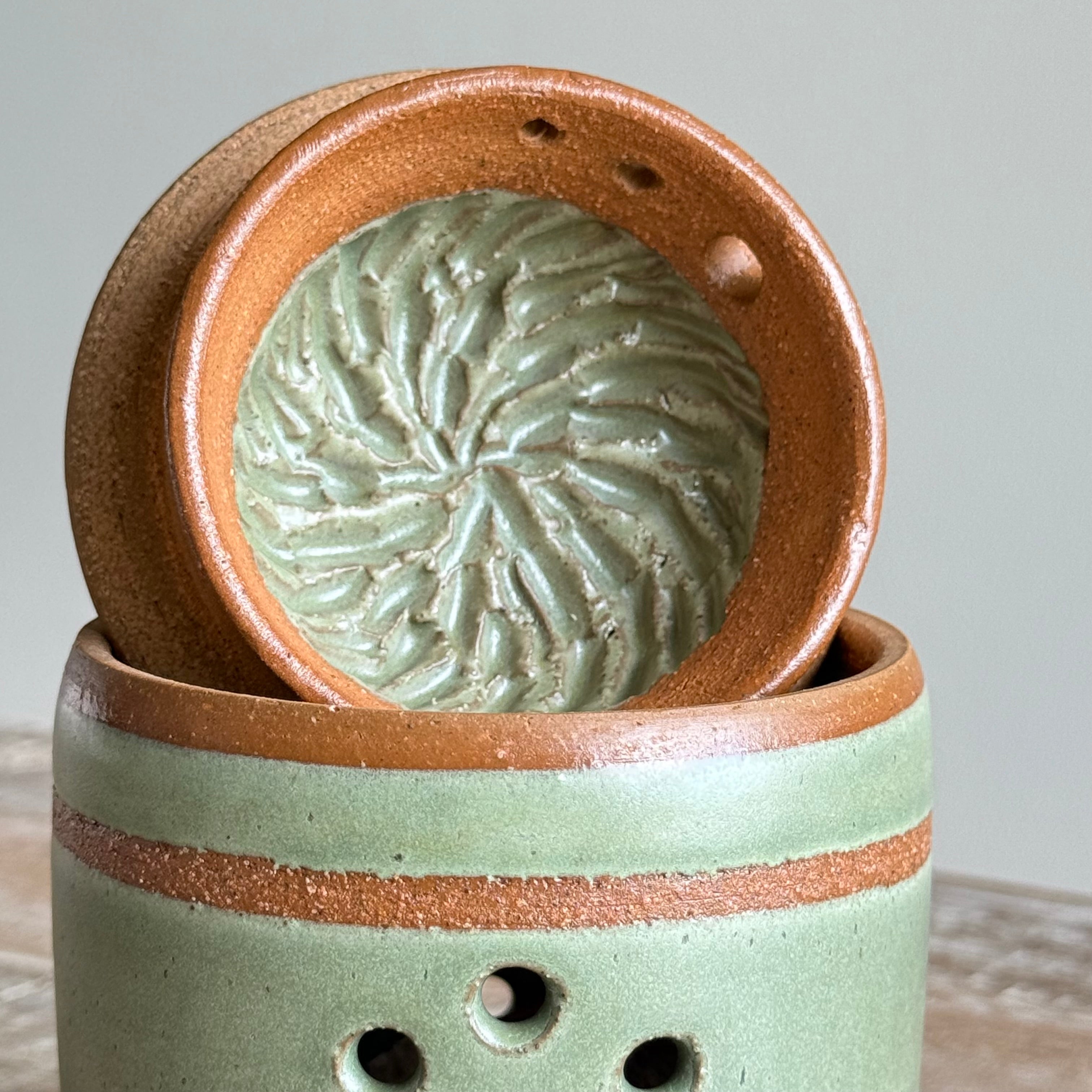 The Pantry Garlic Keeper -  Grater & Herb Stripper + Cleaning Brush