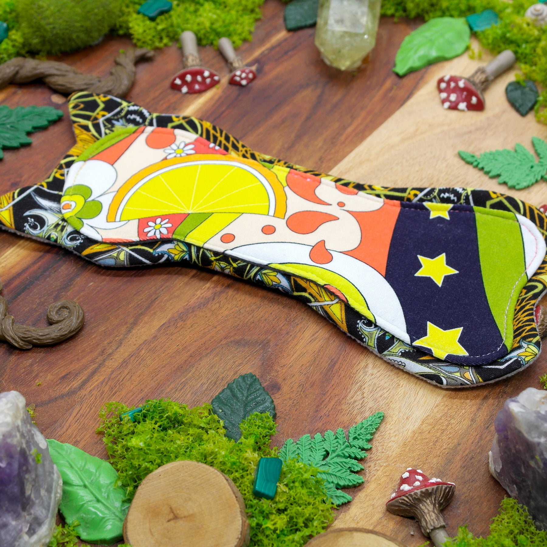 Eco-friendly reusable cloth pad 8" Moderate  - yellow