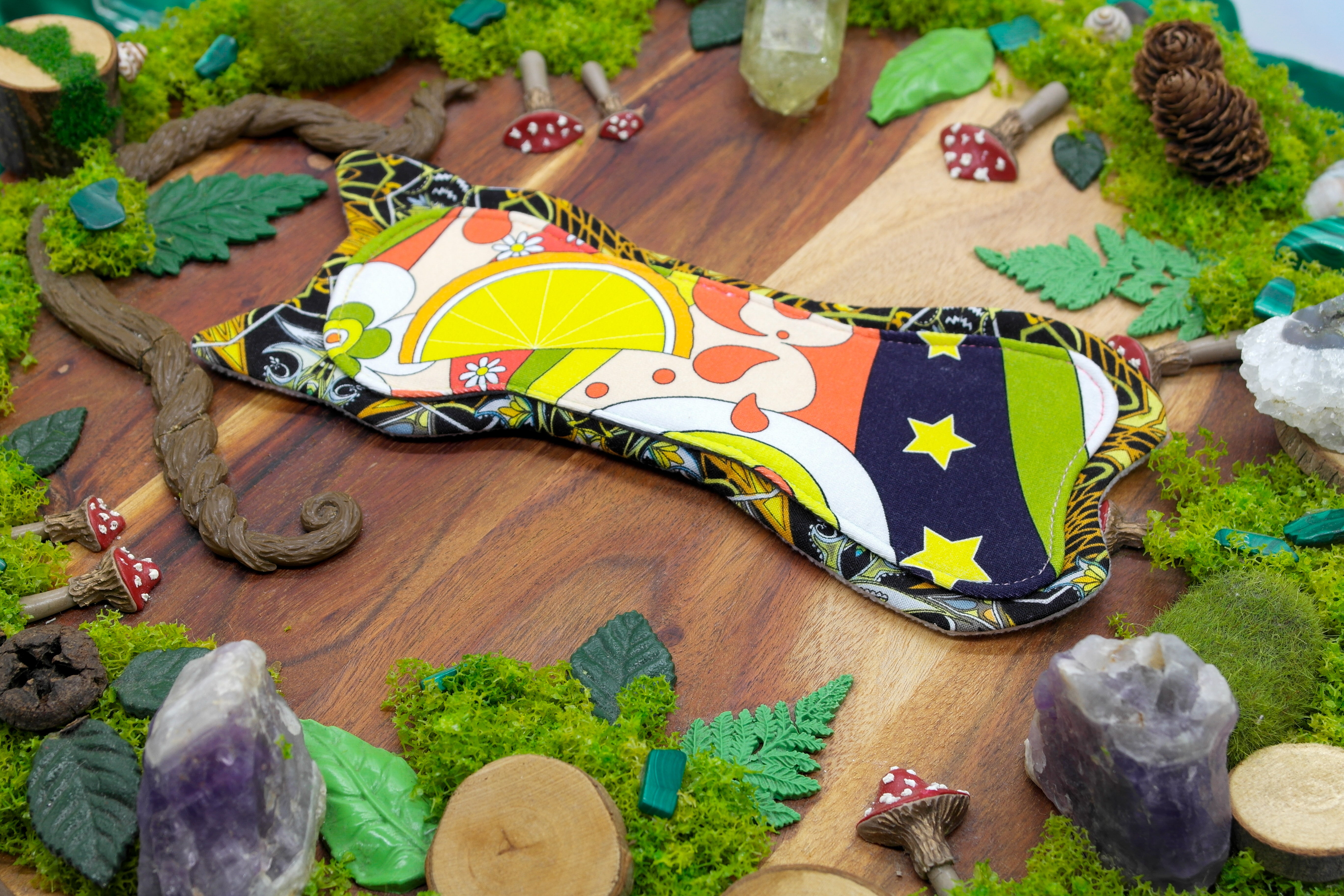 Eco-friendly reusable cloth pad 8" Moderate  - yellow