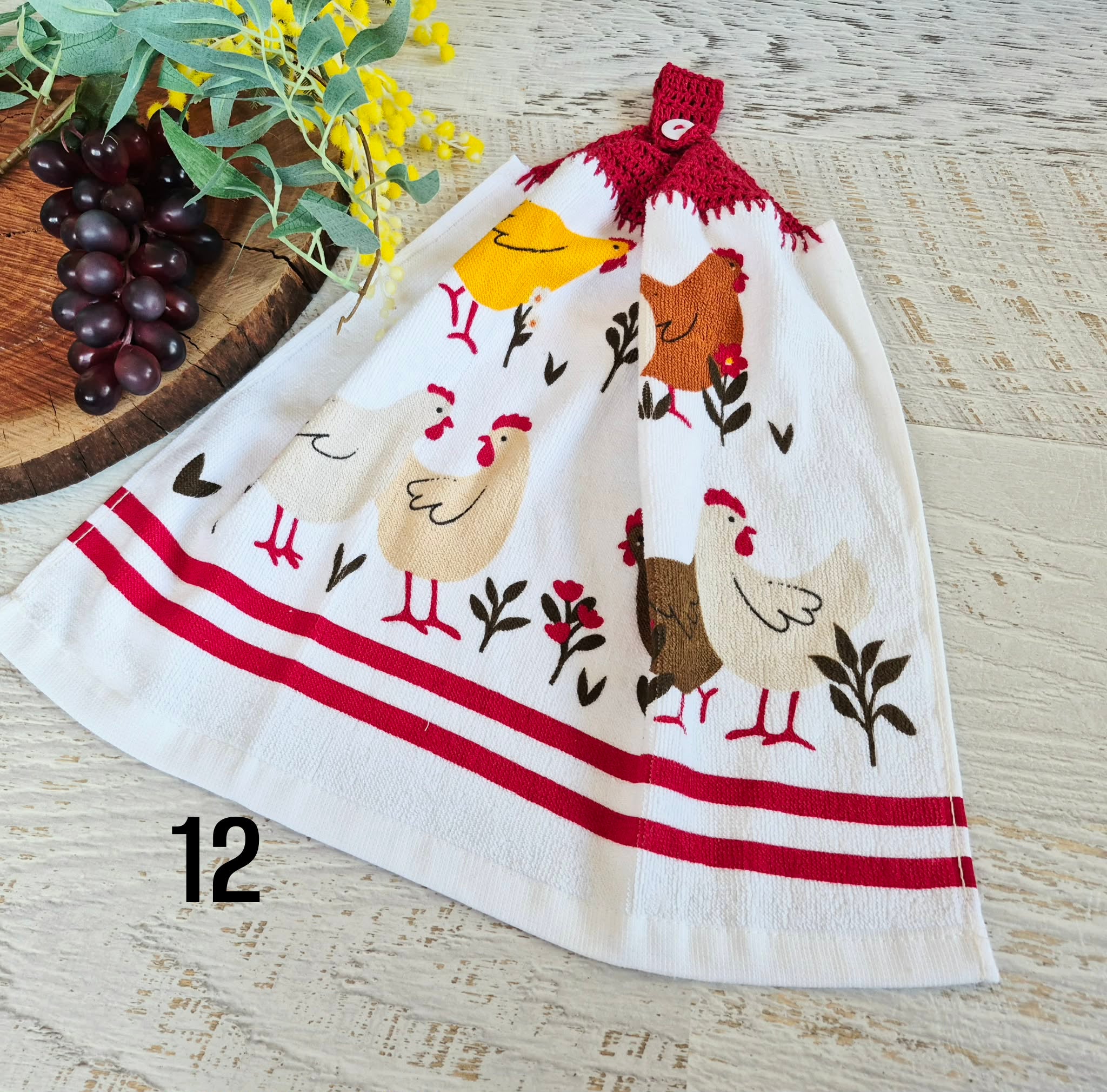 Kitchen Hand Towel | Hanging | Cotton | SINGLE LAYER | 9 Styles - 10-18
