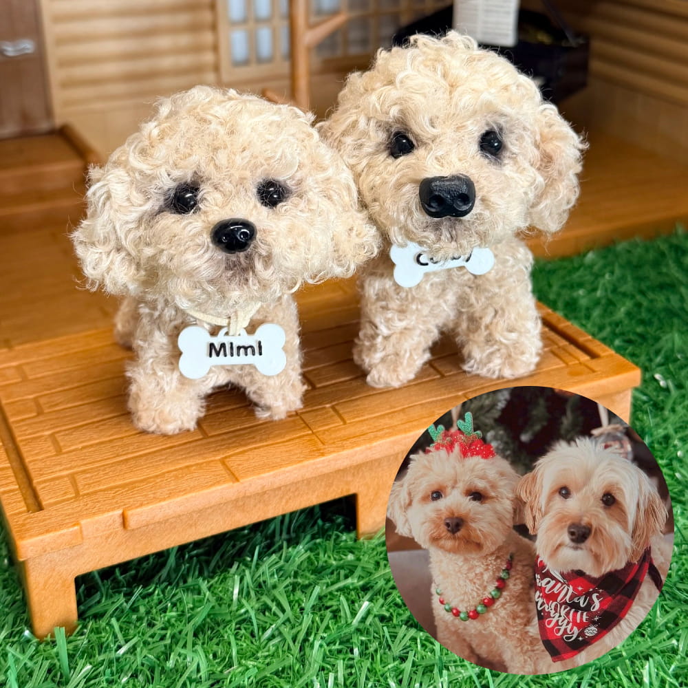 Custom Dog Replica from Photo, Poseable Art Doll, Pet Memorial Keepsake - Handmade Soft Sculpture, Personalised Plushie Ornament
