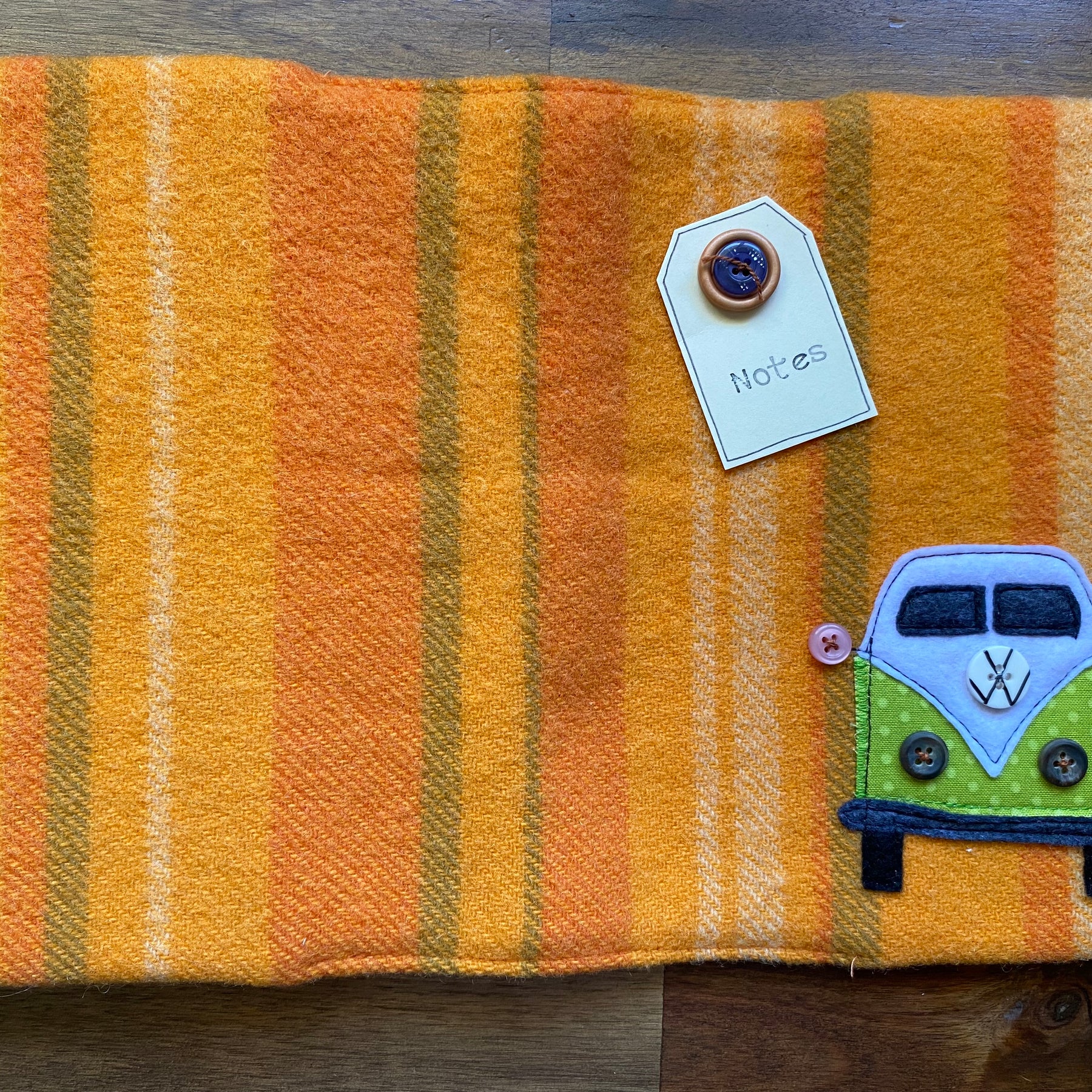 A5 Upcycled Notebook Kombi - Orange