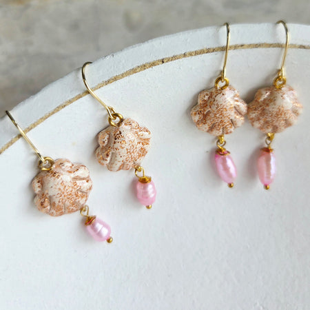 Seashell Blush Dangles