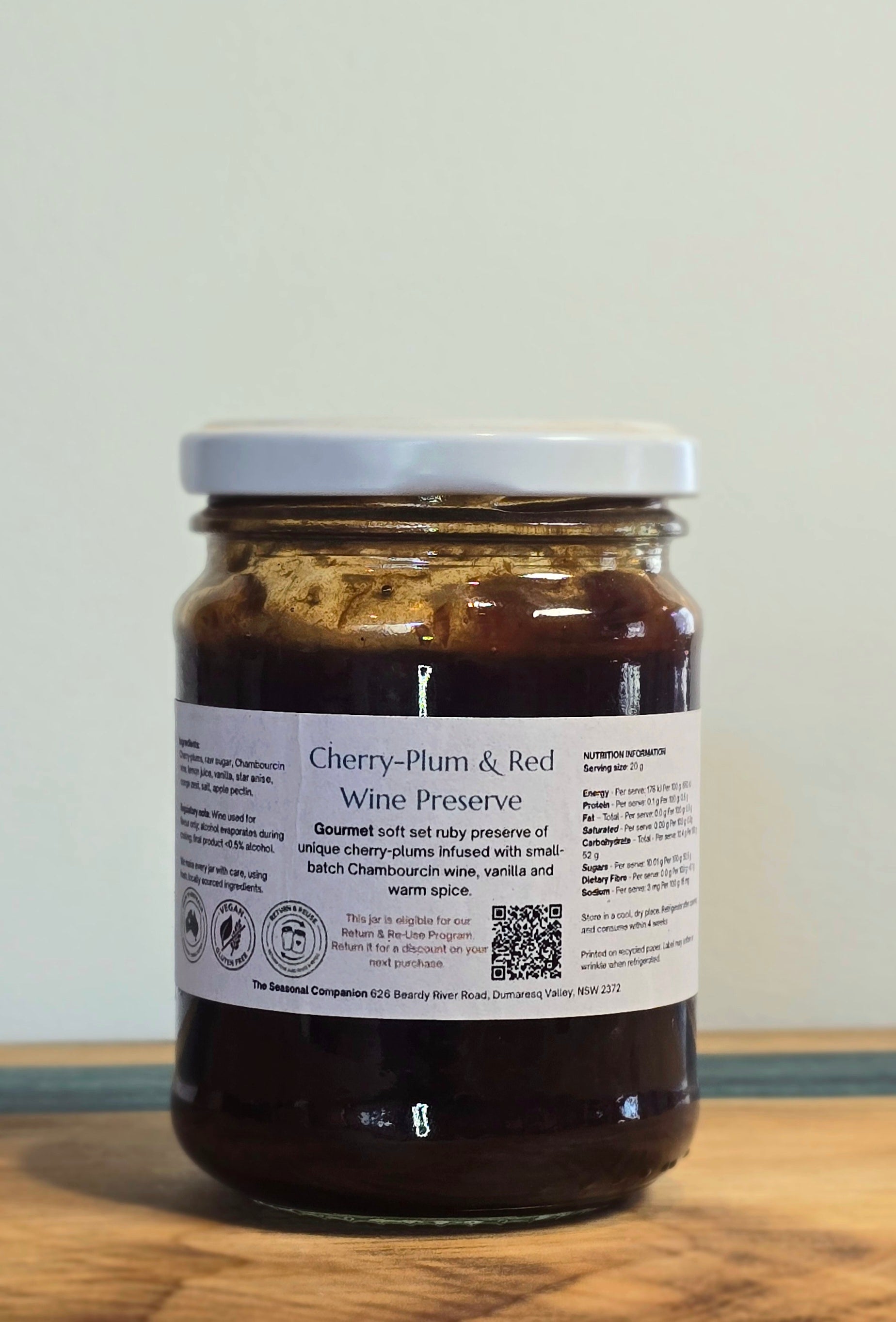 Cherry-Plum & Red Wine Preserve