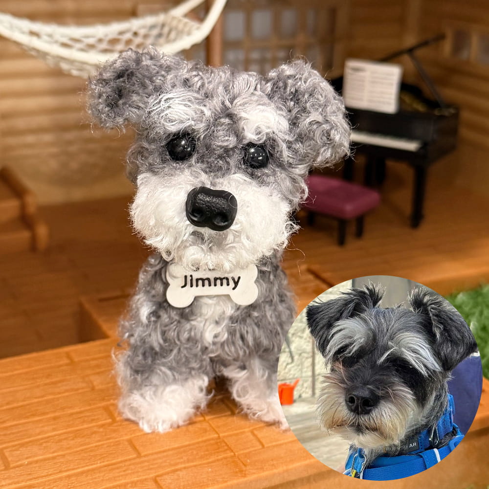 Custom Dog Replica from Photo, Poseable Art Doll, Pet Memorial Keepsake - Handmade Soft Sculpture, Personalised Plushie Ornament