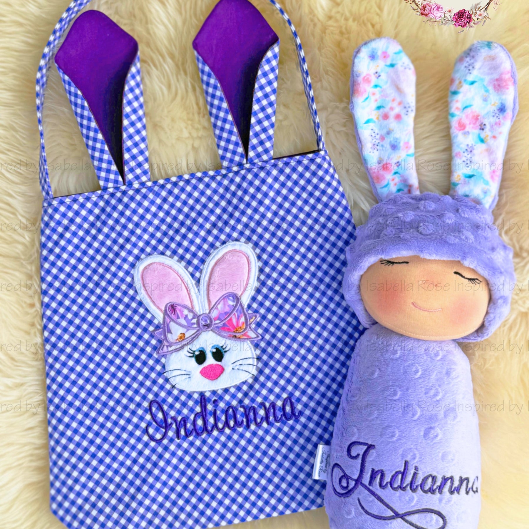 Personalised Easter bag, Egg Hunt, Gift bag, Made to order