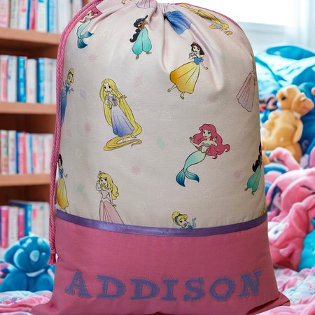 Children's Library Bag , Handmade, Personalised