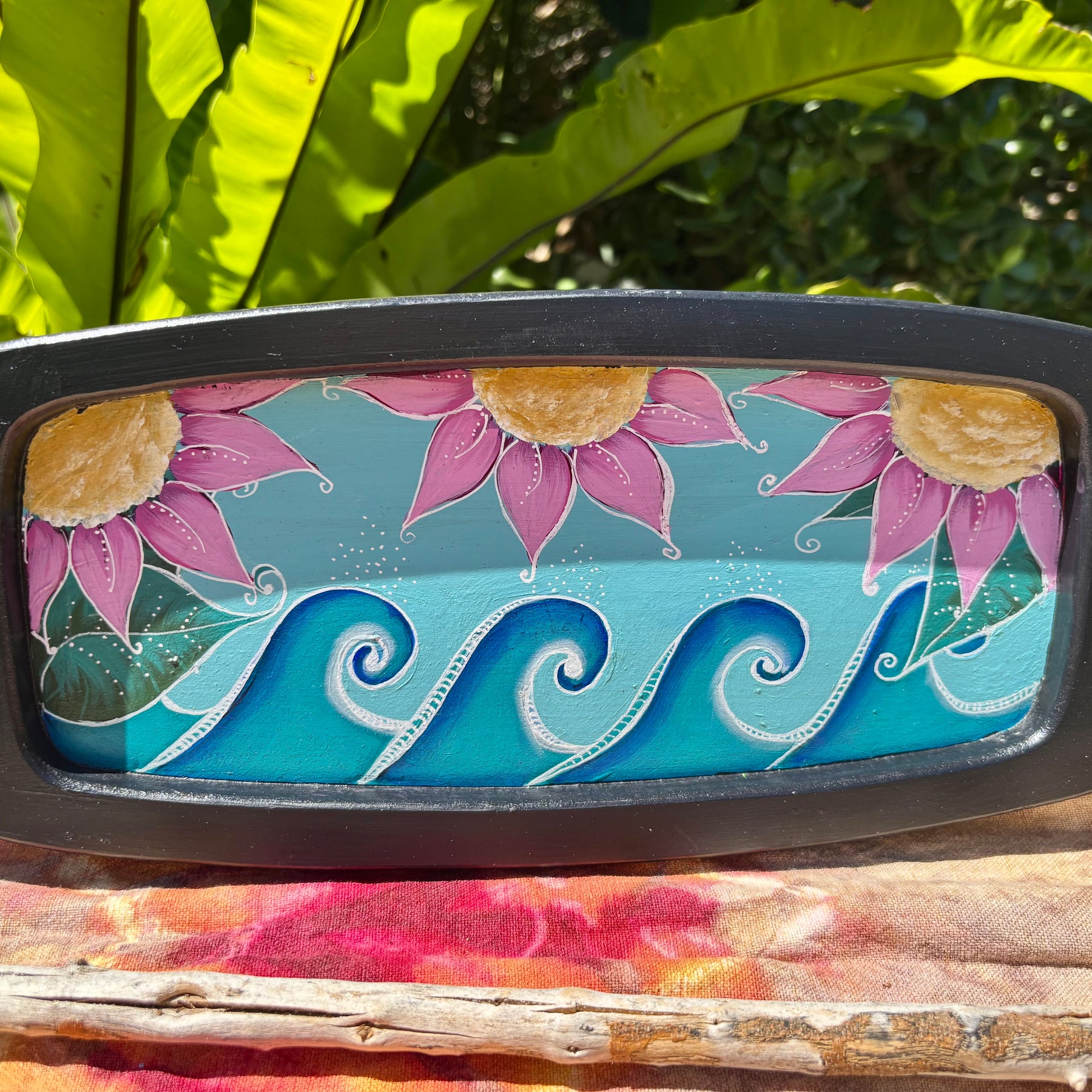 Hand Painted Beachy Serving Trays