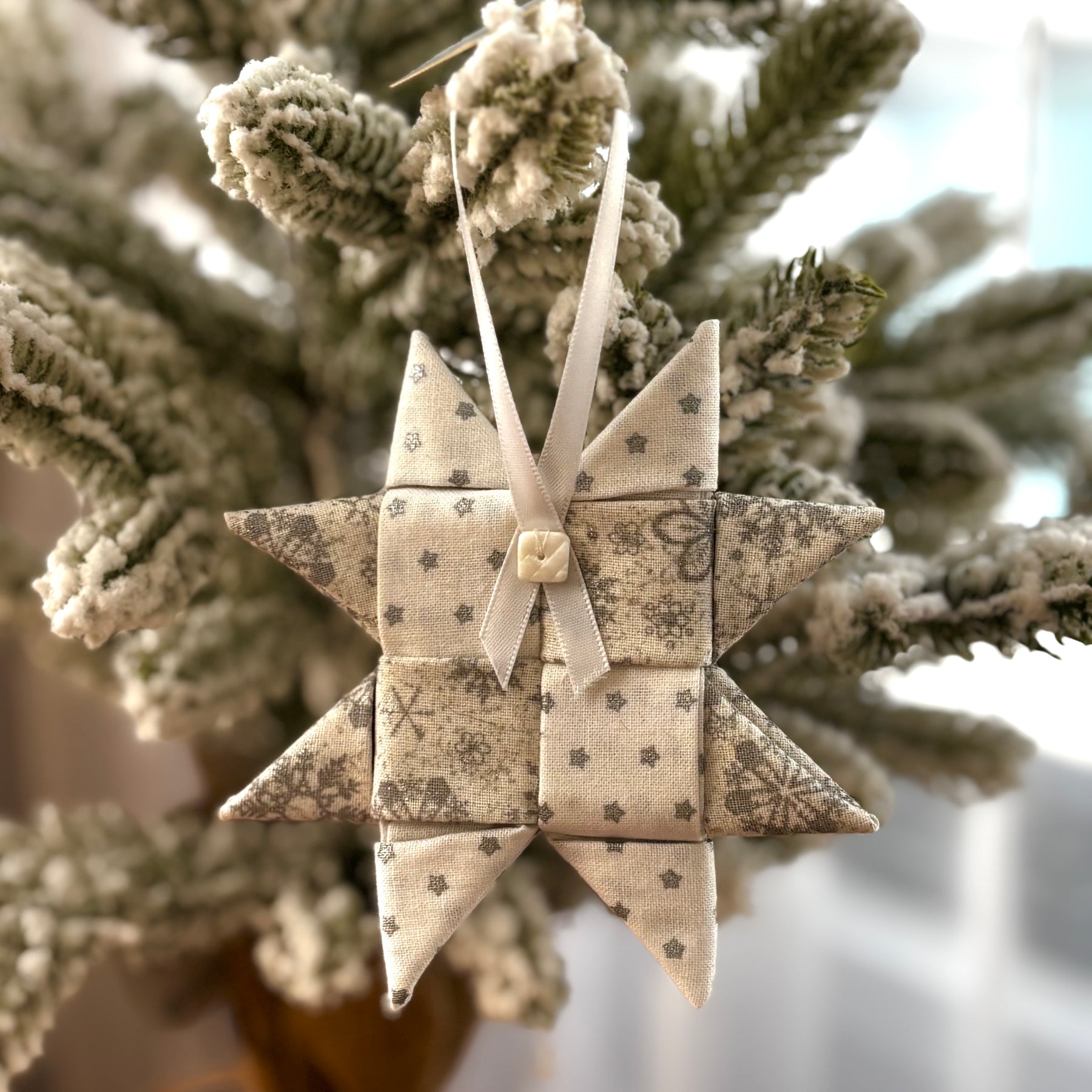 3 Christmas Origami Star decorations