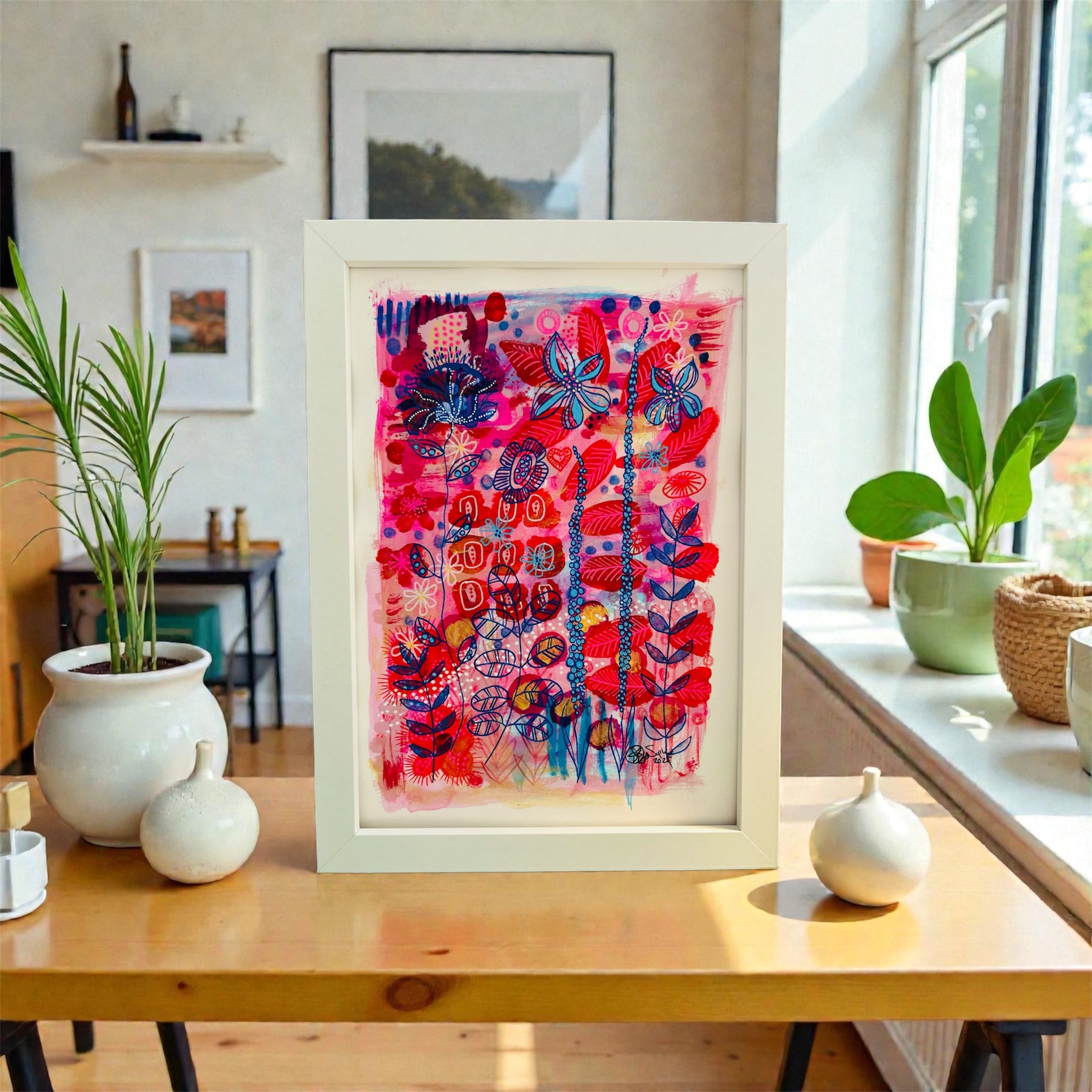 Hand-painted Original Art : Reaching Higher