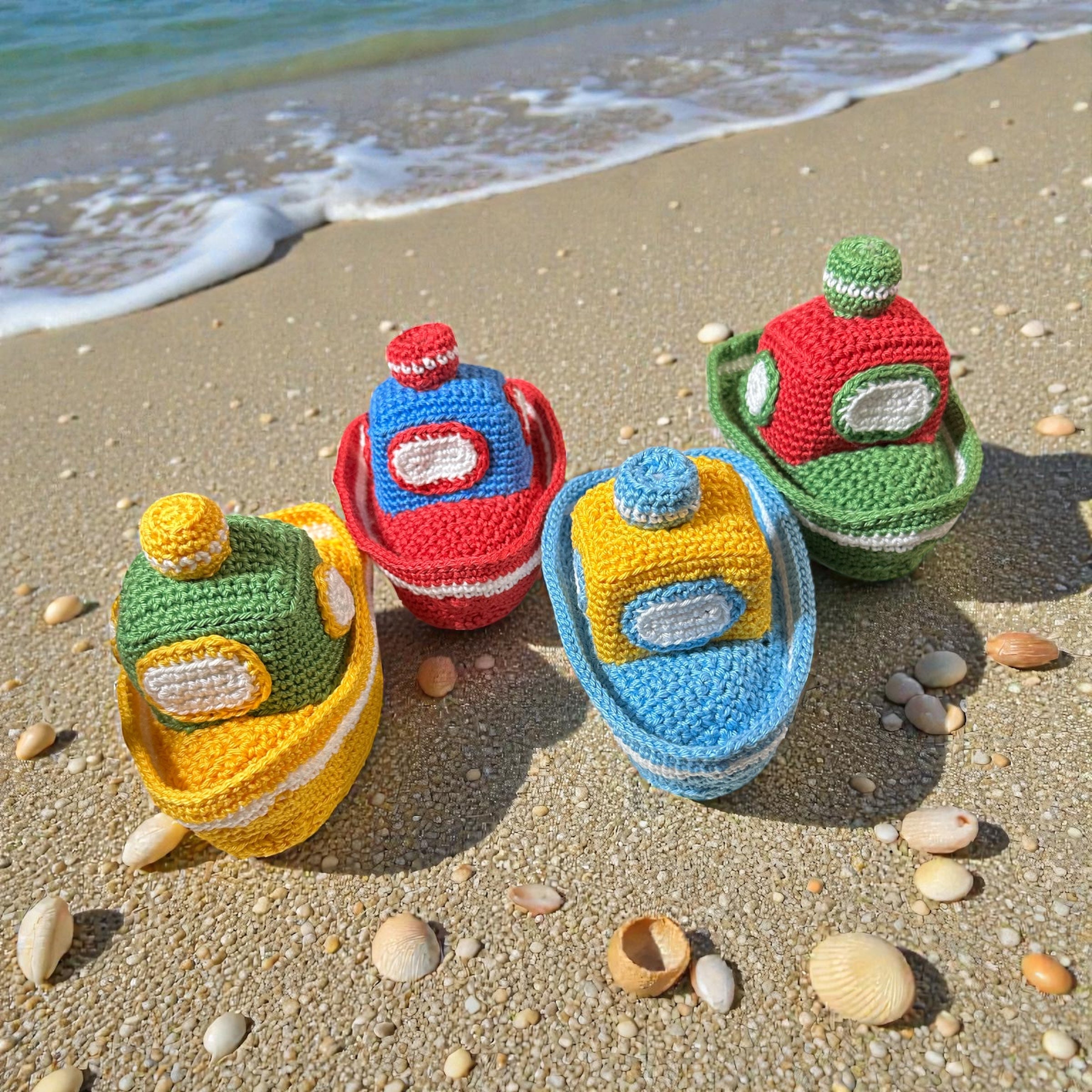 Crochet little Tug Boat