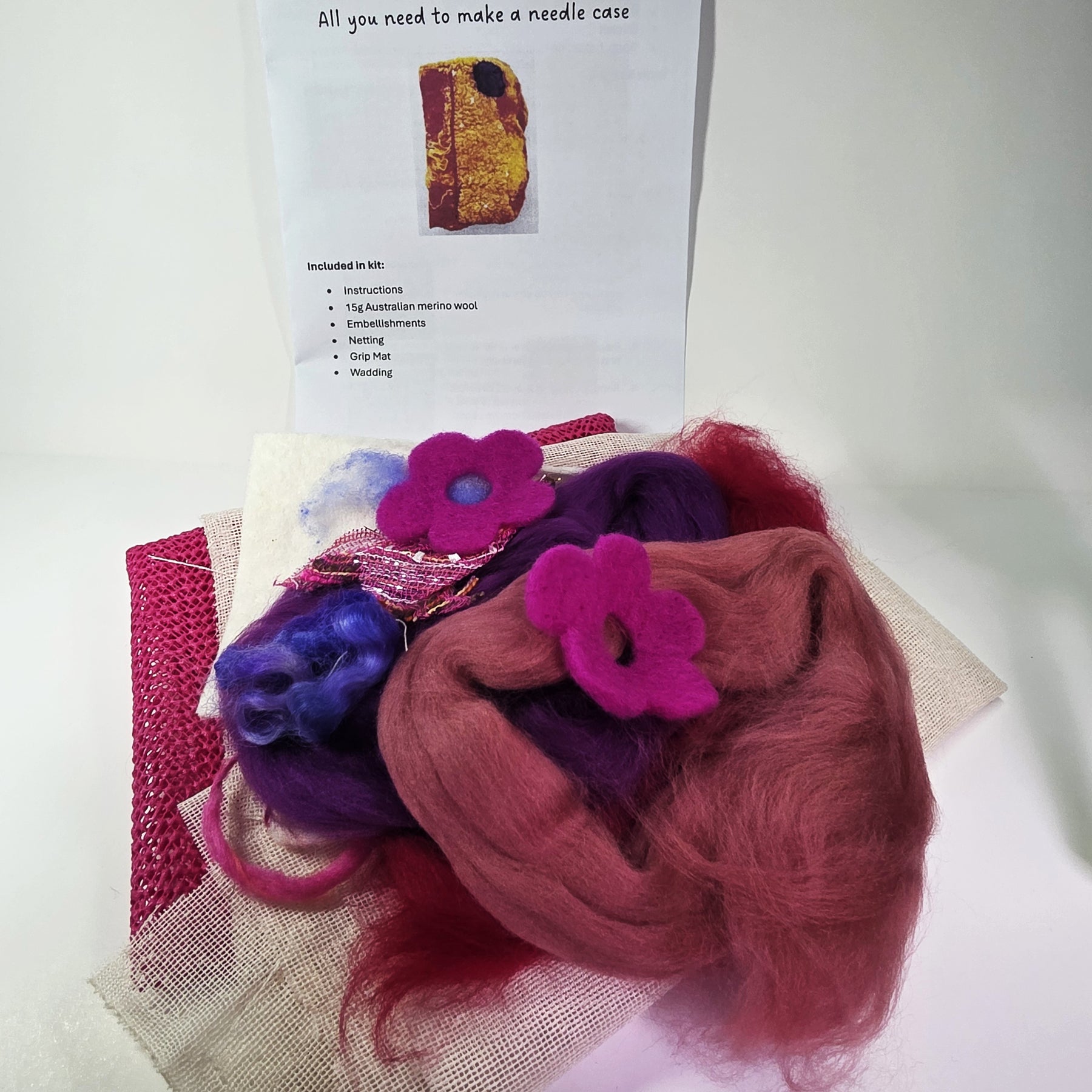Felted Needle Case Kit