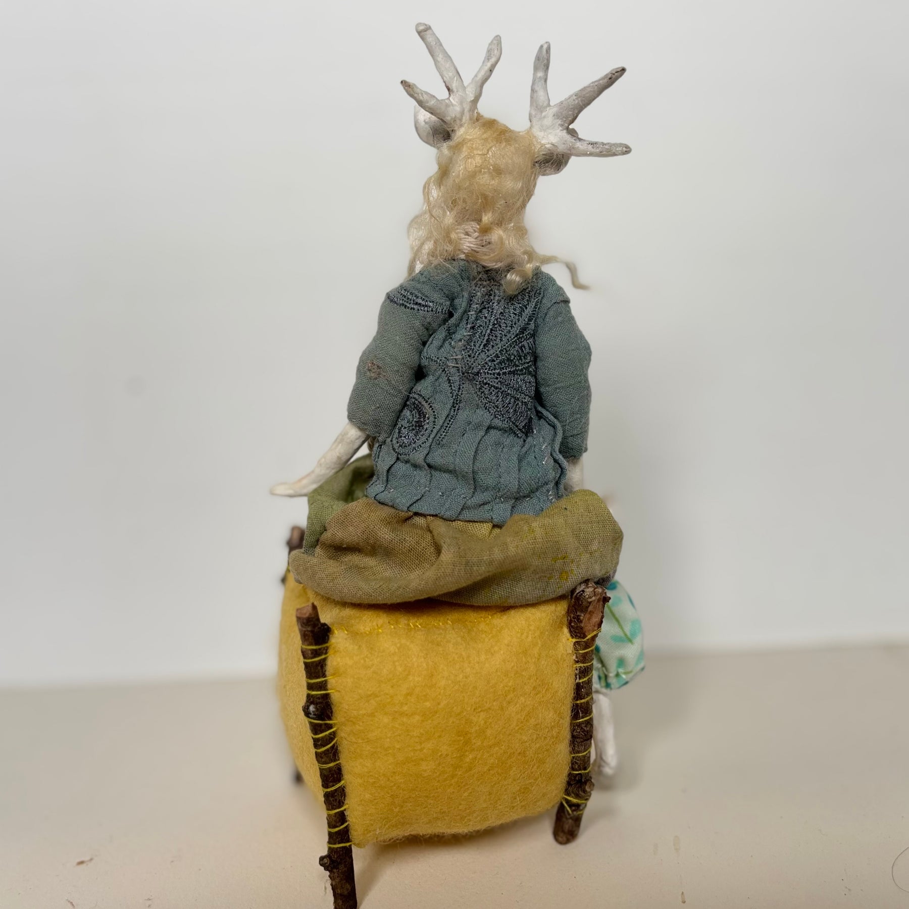 Art doll deer girl woodland creature collectable