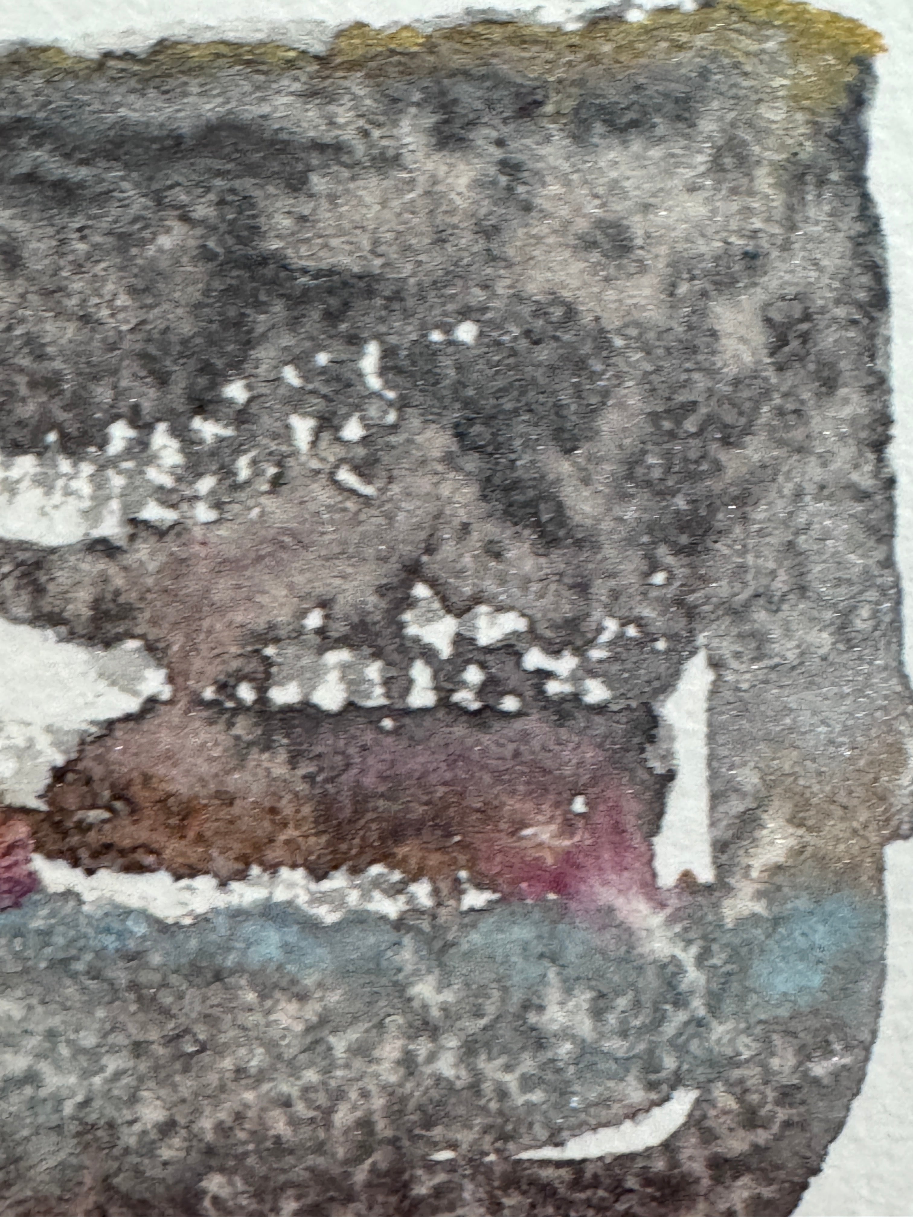 Frostline ACEO Original Watercolour Artwork