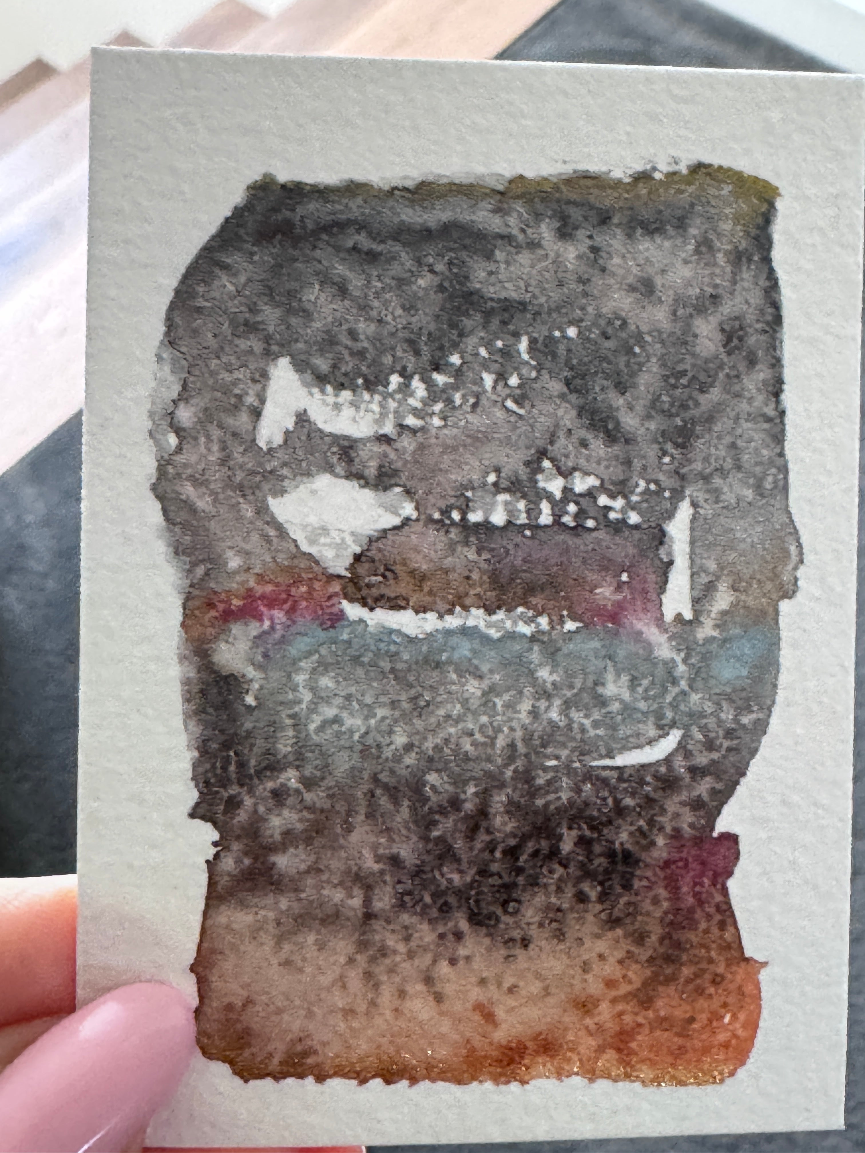 Frostline ACEO Original Watercolour Artwork