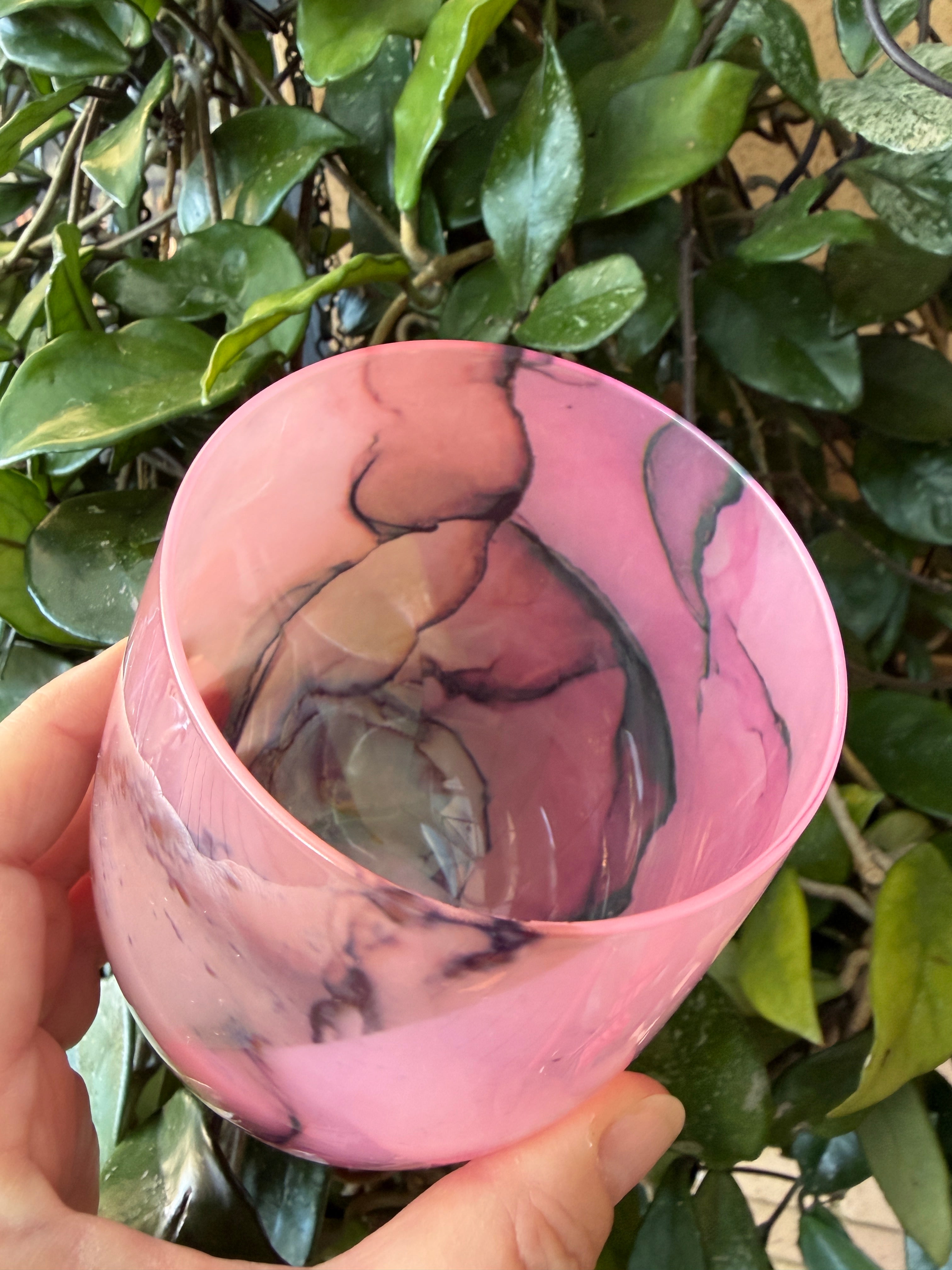 Renee Marble Pink Agate Glass - Poured to Order