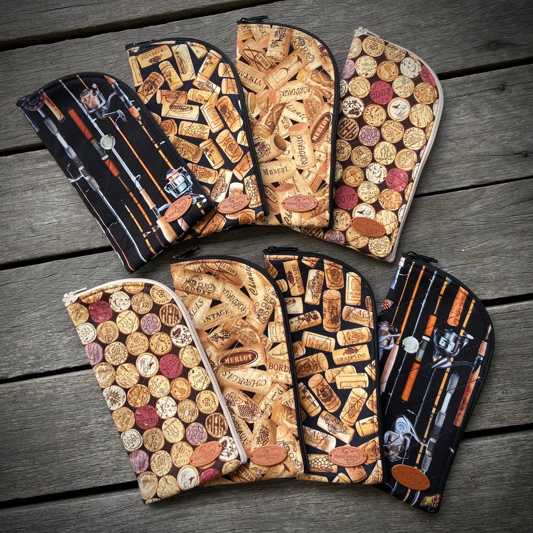 Glasses Case - Wine & Fishing Themed