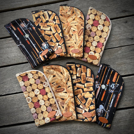 Glasses Case - Wine & Fishing Themed