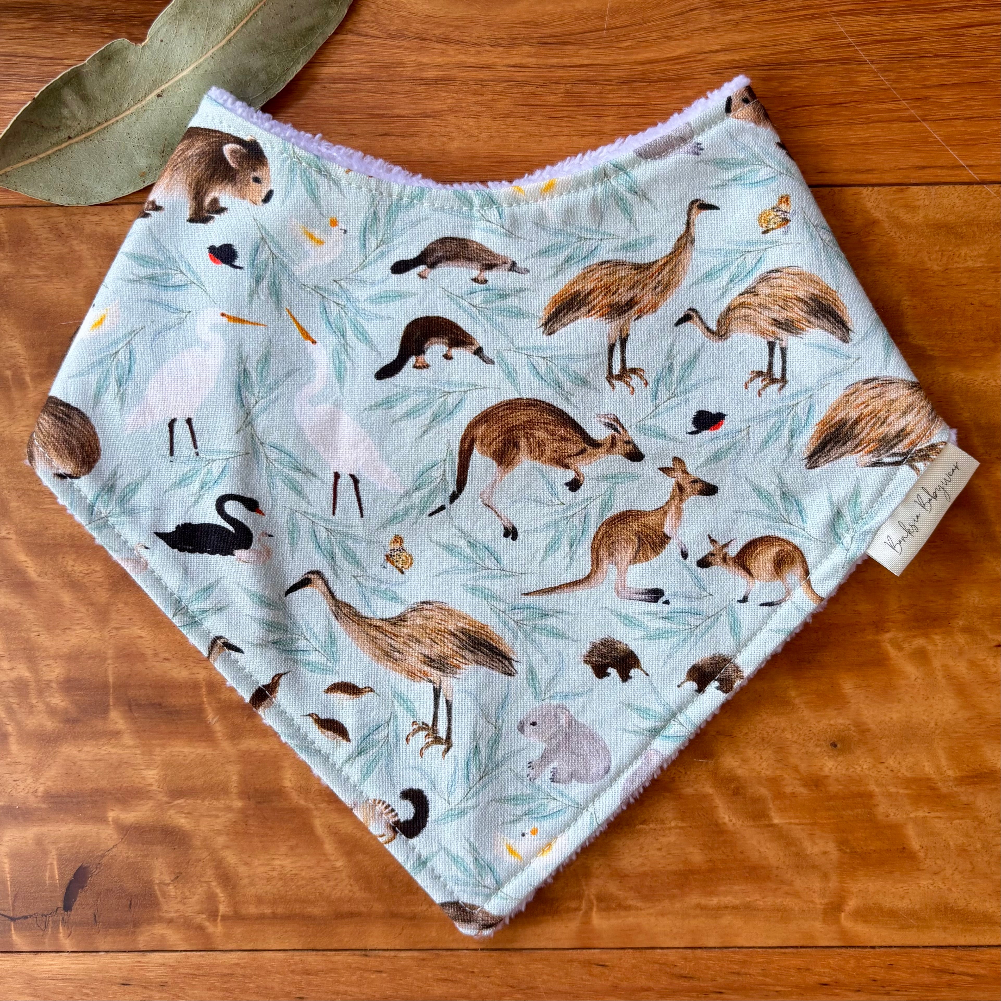Australiana Baby Bib Set | Birdie Friends | Ready to Ship