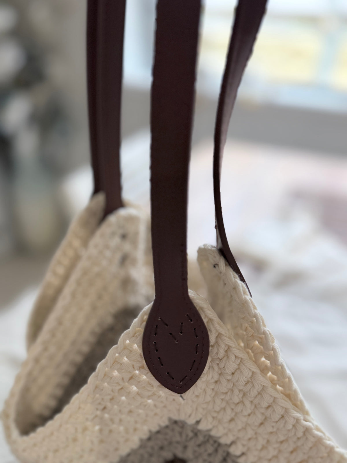 #113 Mongolian Crocheted Tote Bag/Shopper