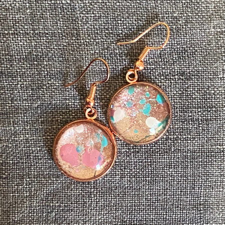 French Cocktail Earrings Handmade - One of a Kind Earrings