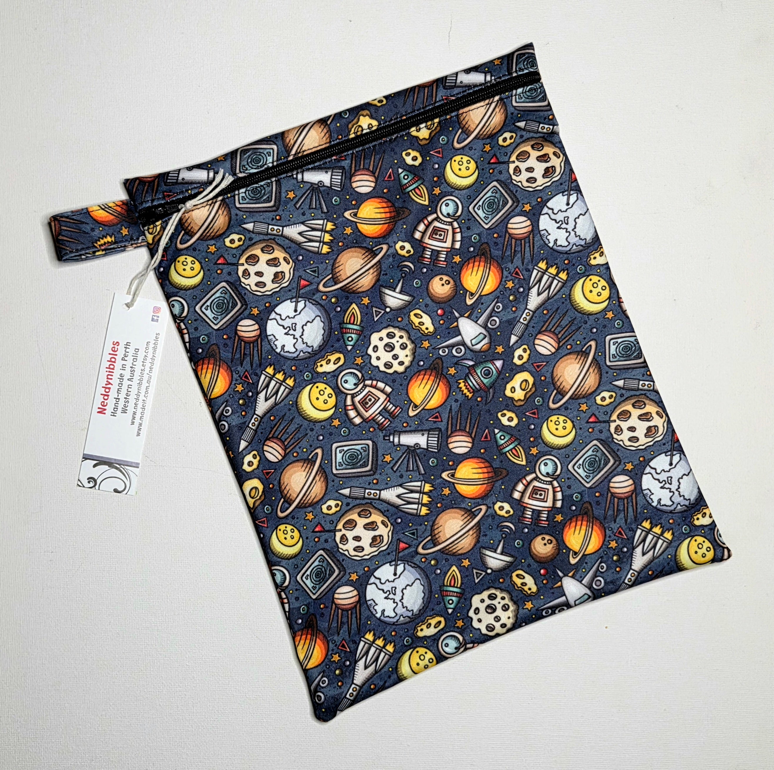 Medium Wet Bag in Outer Space Fabric