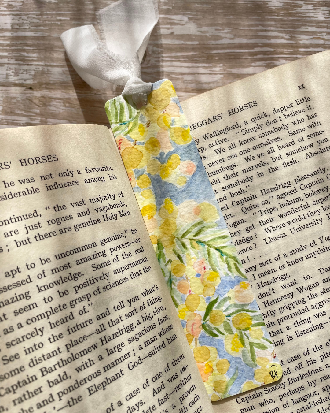 Original Handmade Watercolour Bookmarks I Wattle Collection