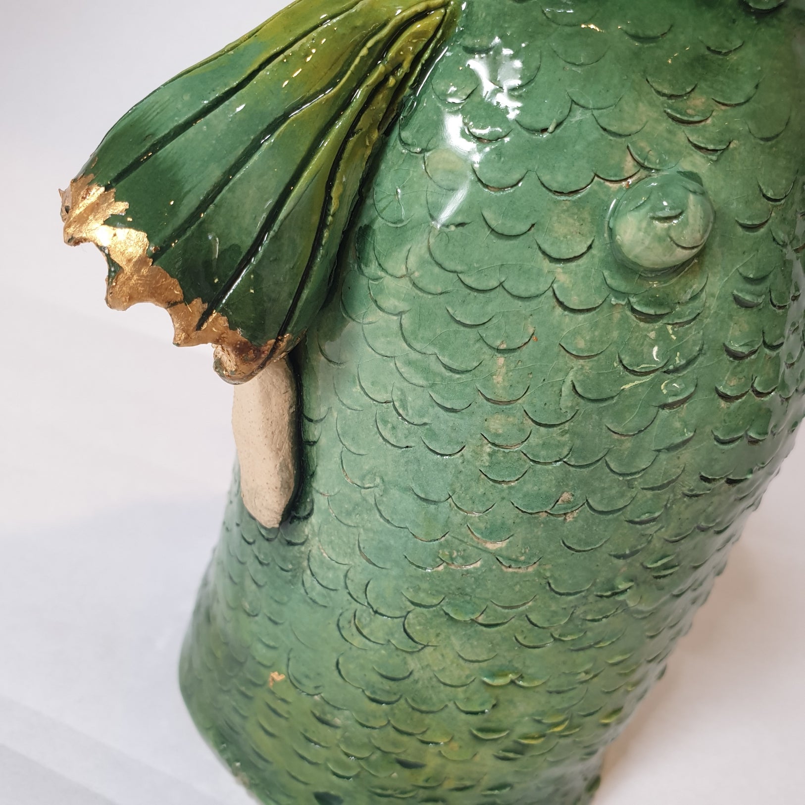 Mermaid, green, gold, gift, candlestick