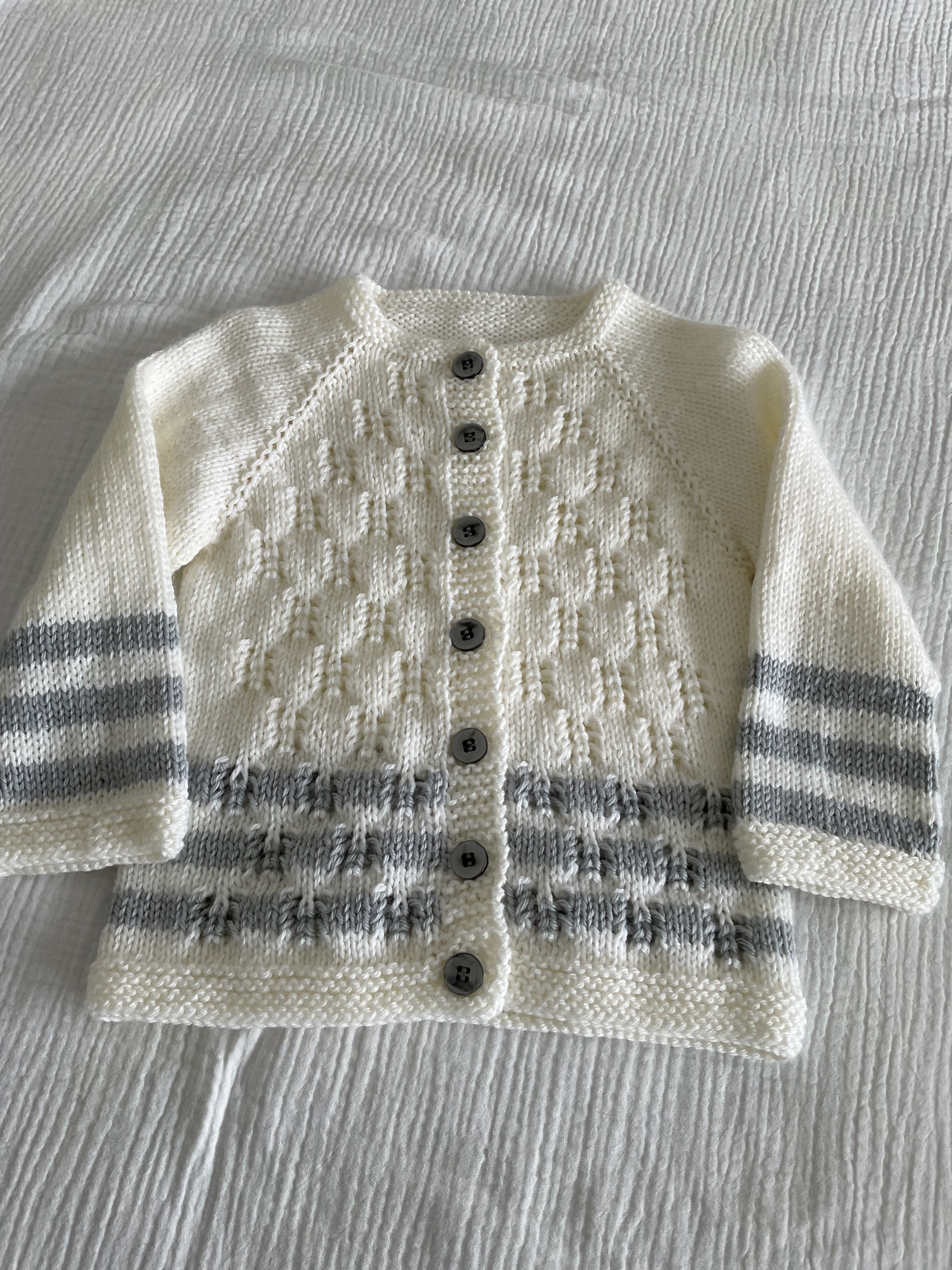 Cardigan and Romper Set, Size 6-12months