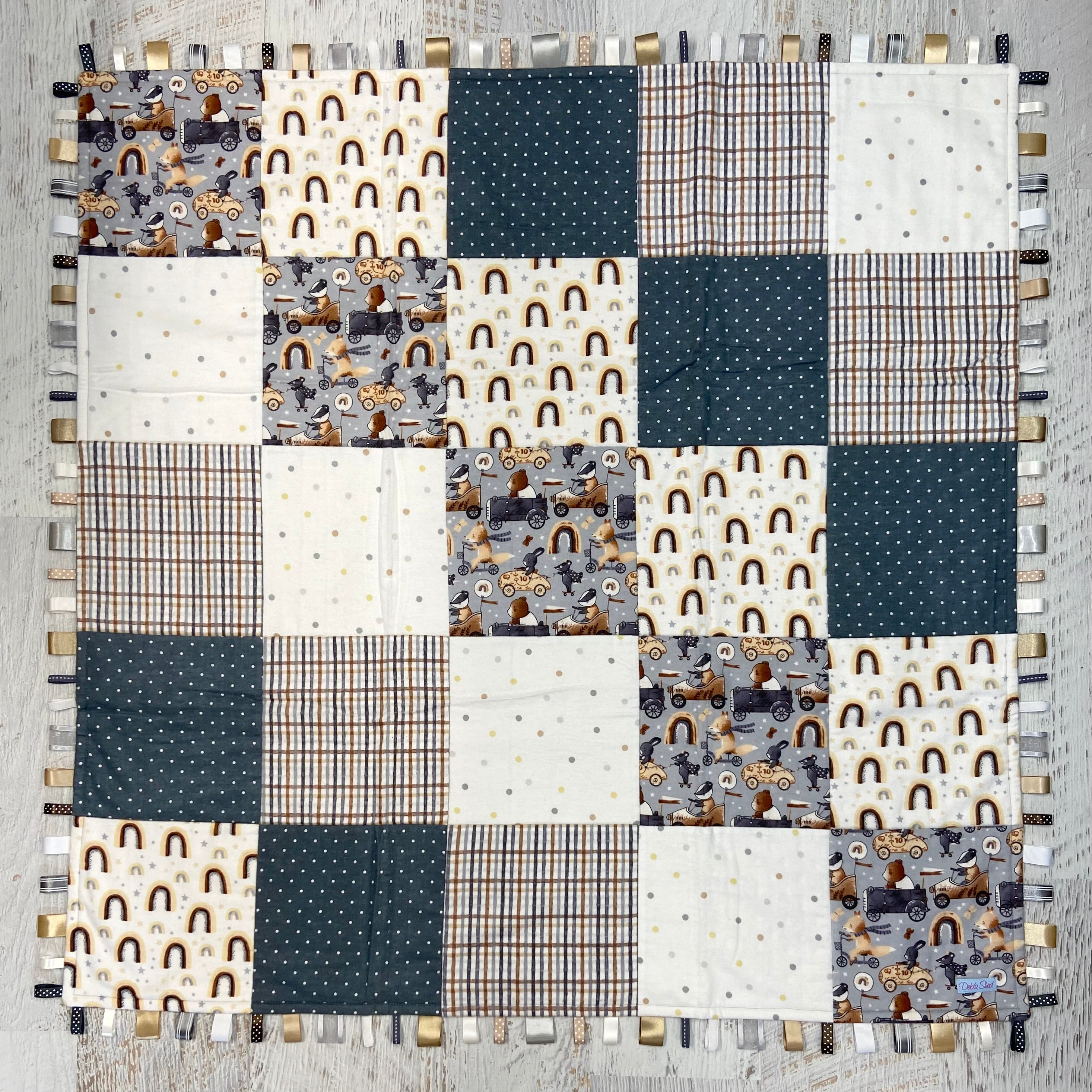 Tag-a-long Quilt/Play Mat - Critters on the Move