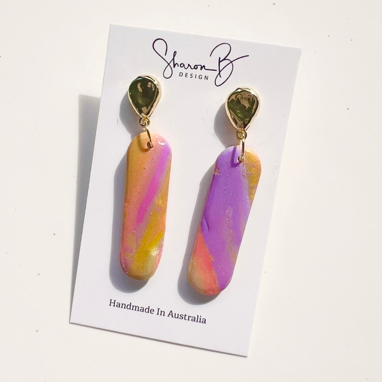 Earrings ~Dangles~Lilac ~Pearlescent~Resin