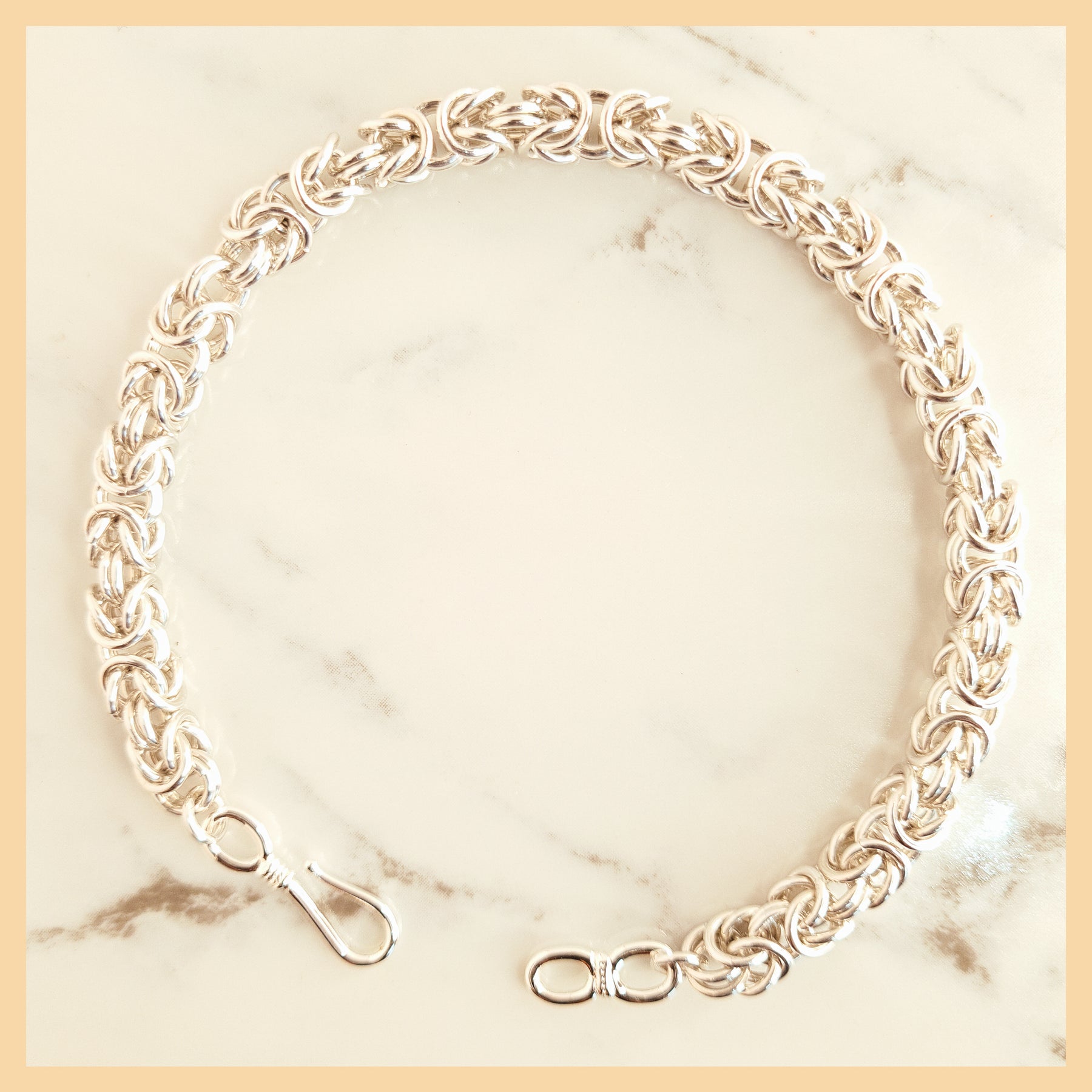 Chainmaille Byzantine Weave Bracelet