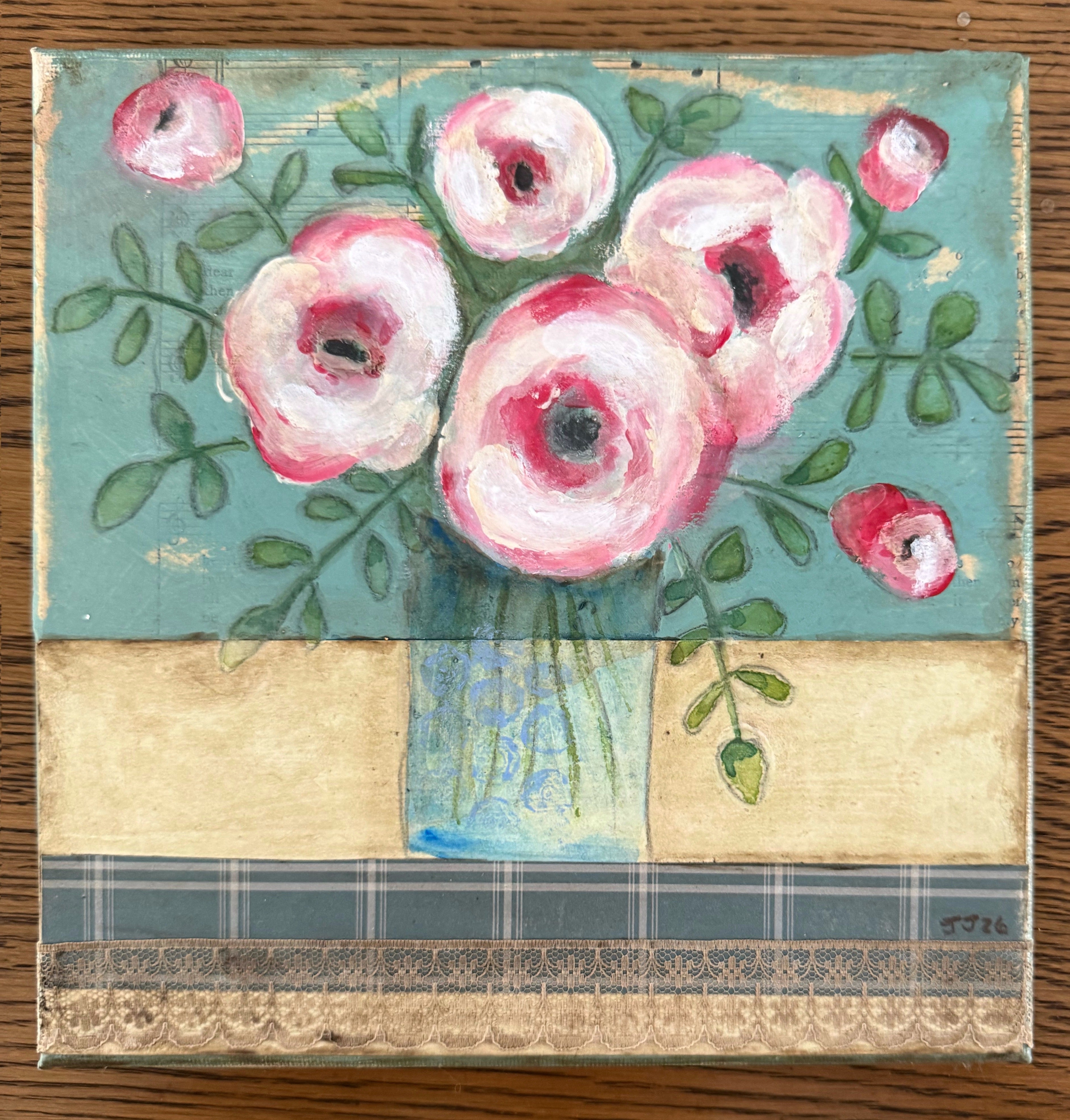 Pink Roses - Blooming Through Time