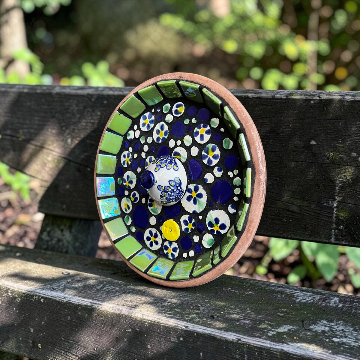 Mosaic Bee Bath.