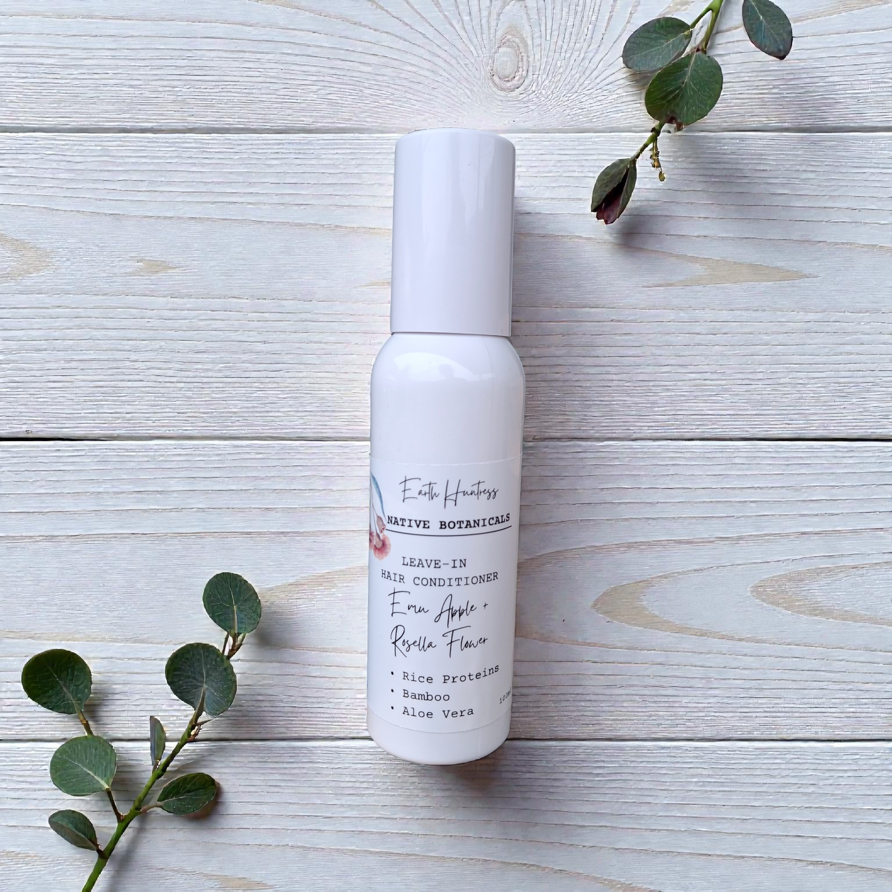 Leave-in Hair Conditioner. Emu Apple + Rosella Flower with Rice Proteins.