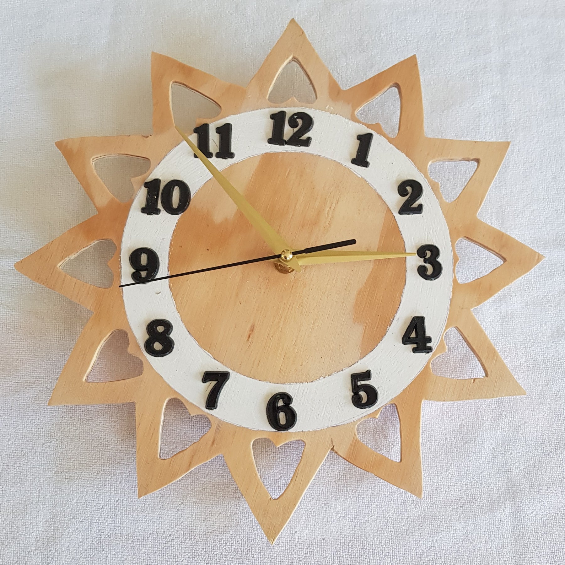 Clock 6: features 12 tree style, scroll sawn cutouts
