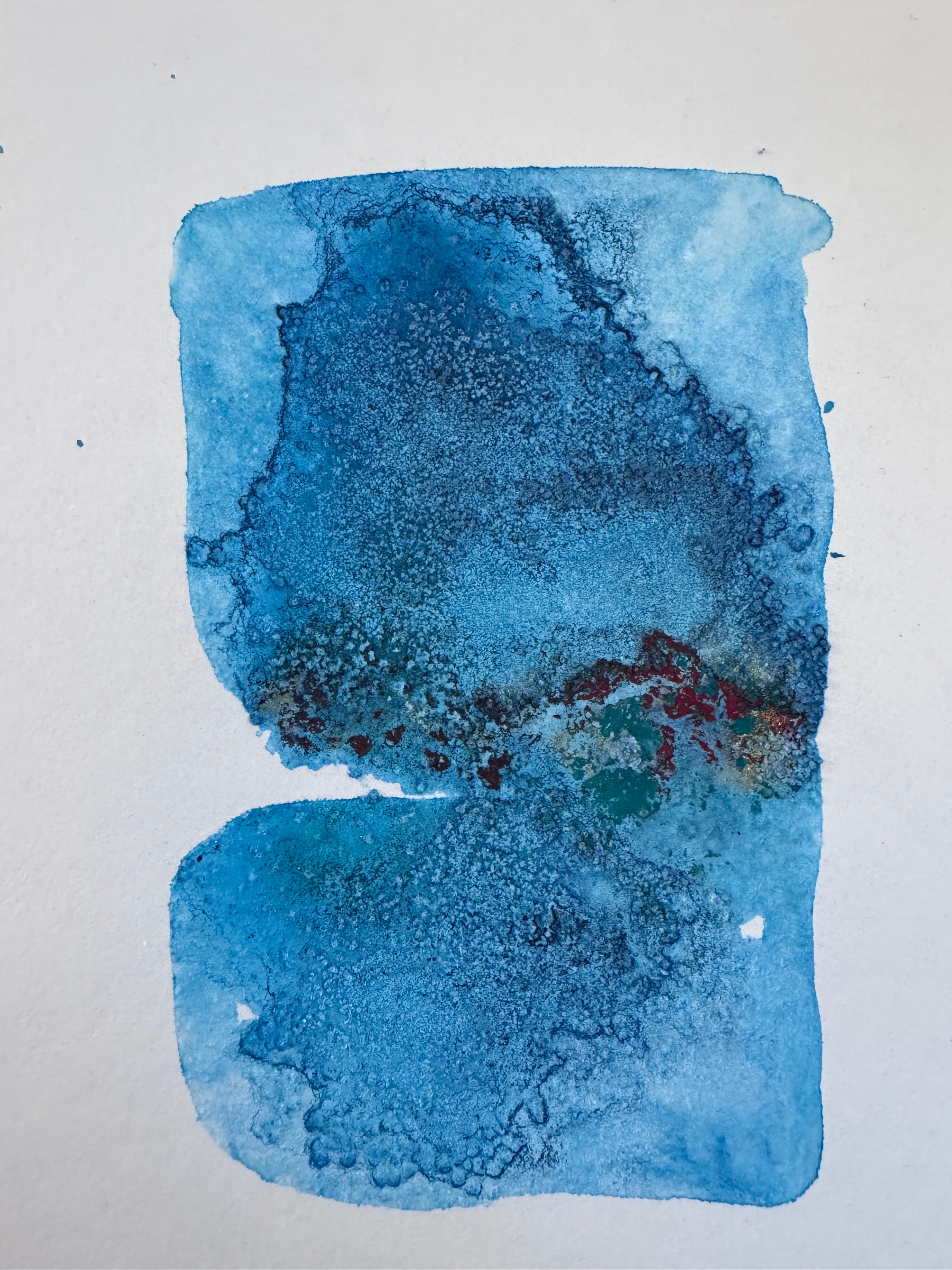 The Current Beneath – Original Abstract Watercolour Artwork