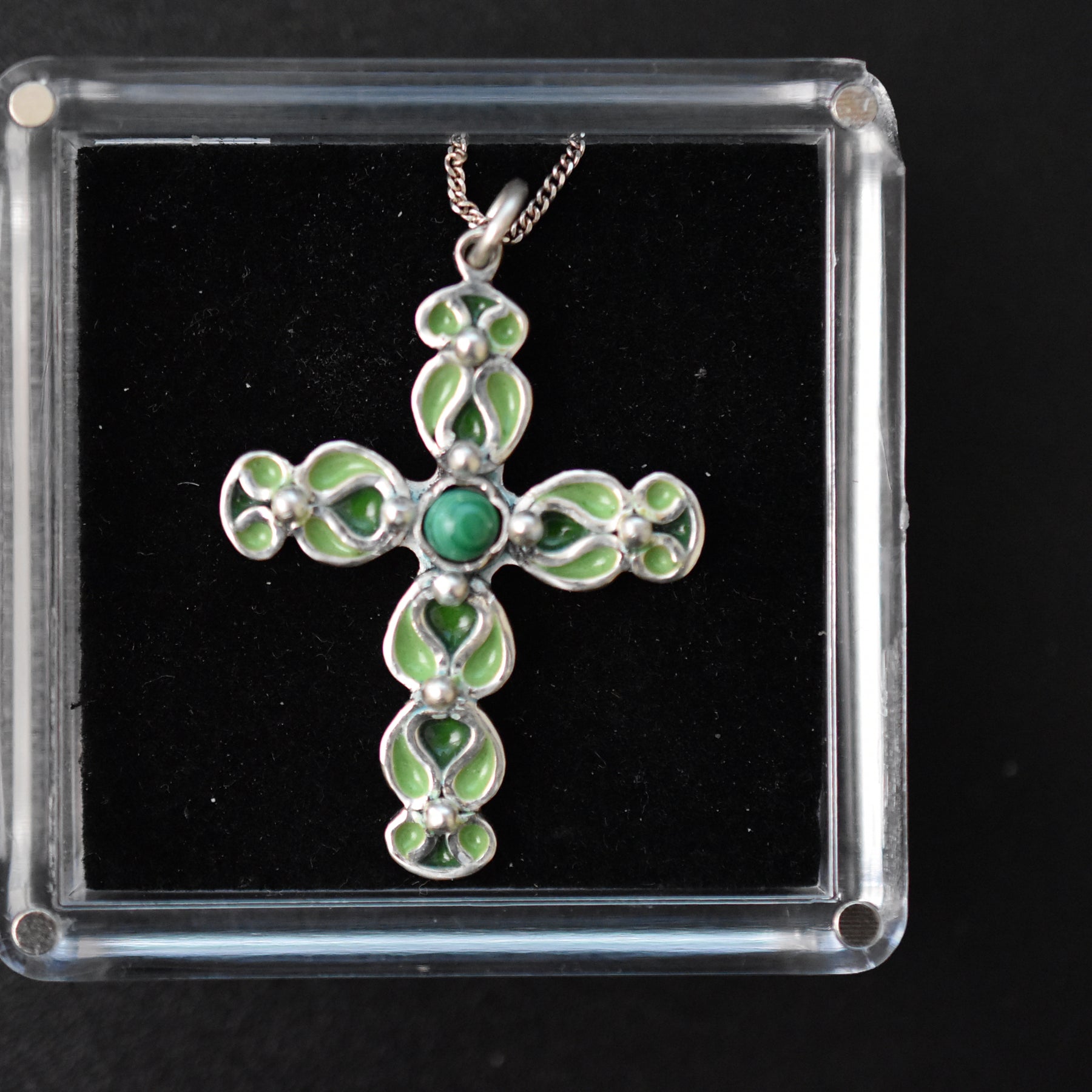 Enameled Cross (Pendant)