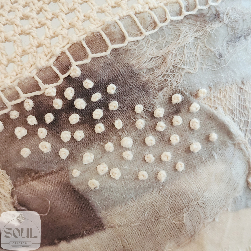 Textile Art Bowl – Crochet Rim